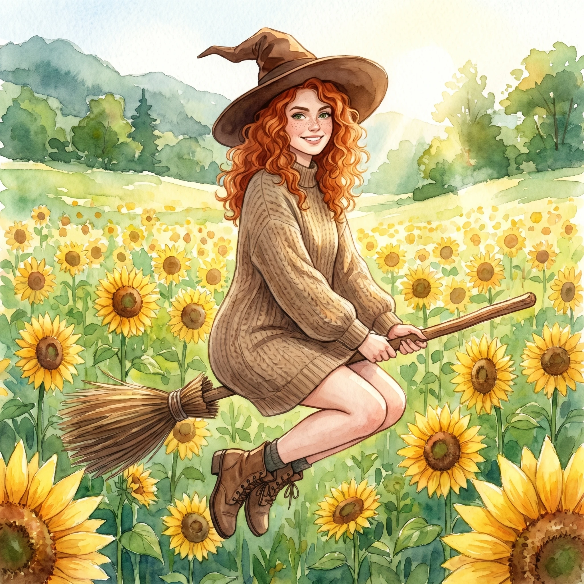 Магическая ведьма из аниме — Nano Banana Pro промт