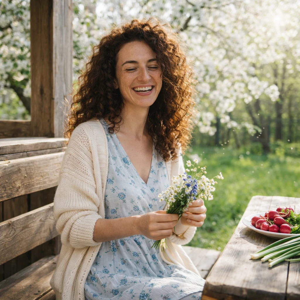 Майские праздники на даче — GPT Image 1.5 промт