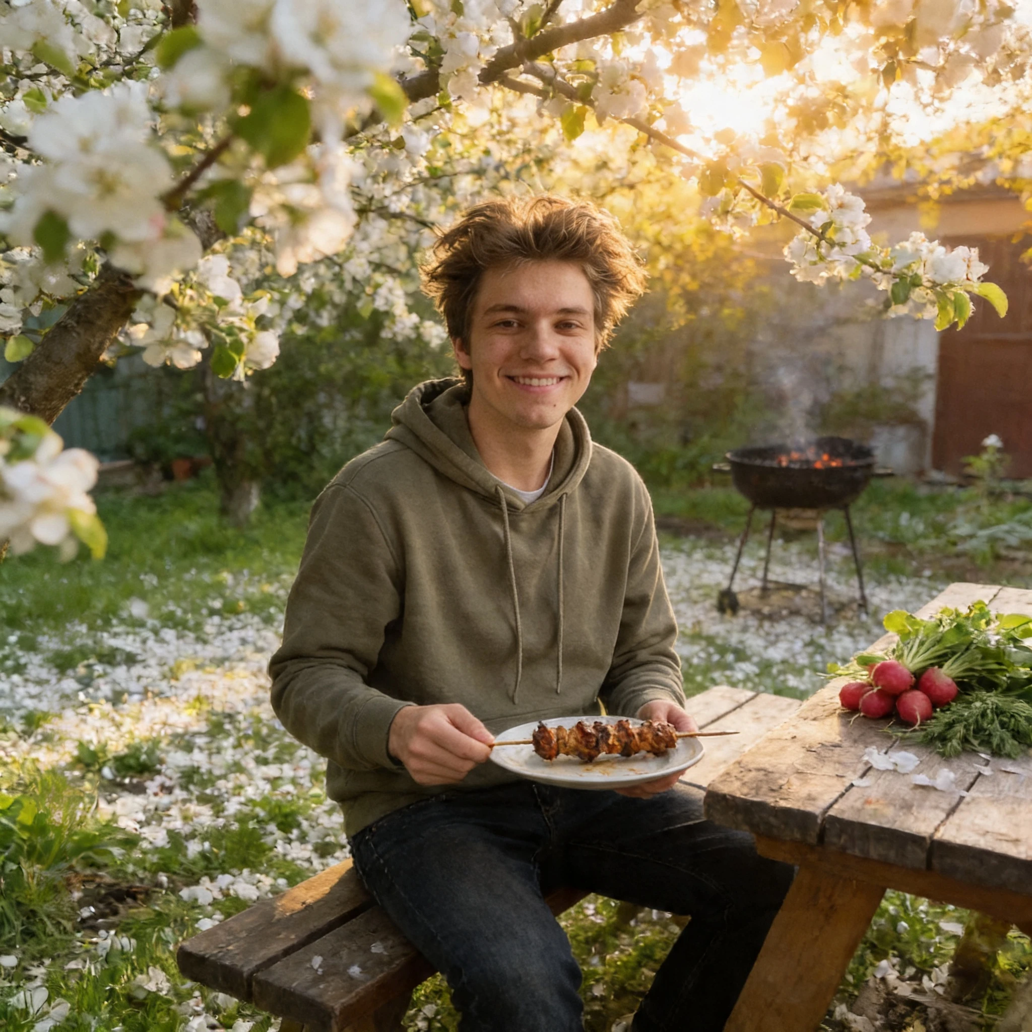 Майские праздники на подмосковной даче — Seedream 4.5 промт
