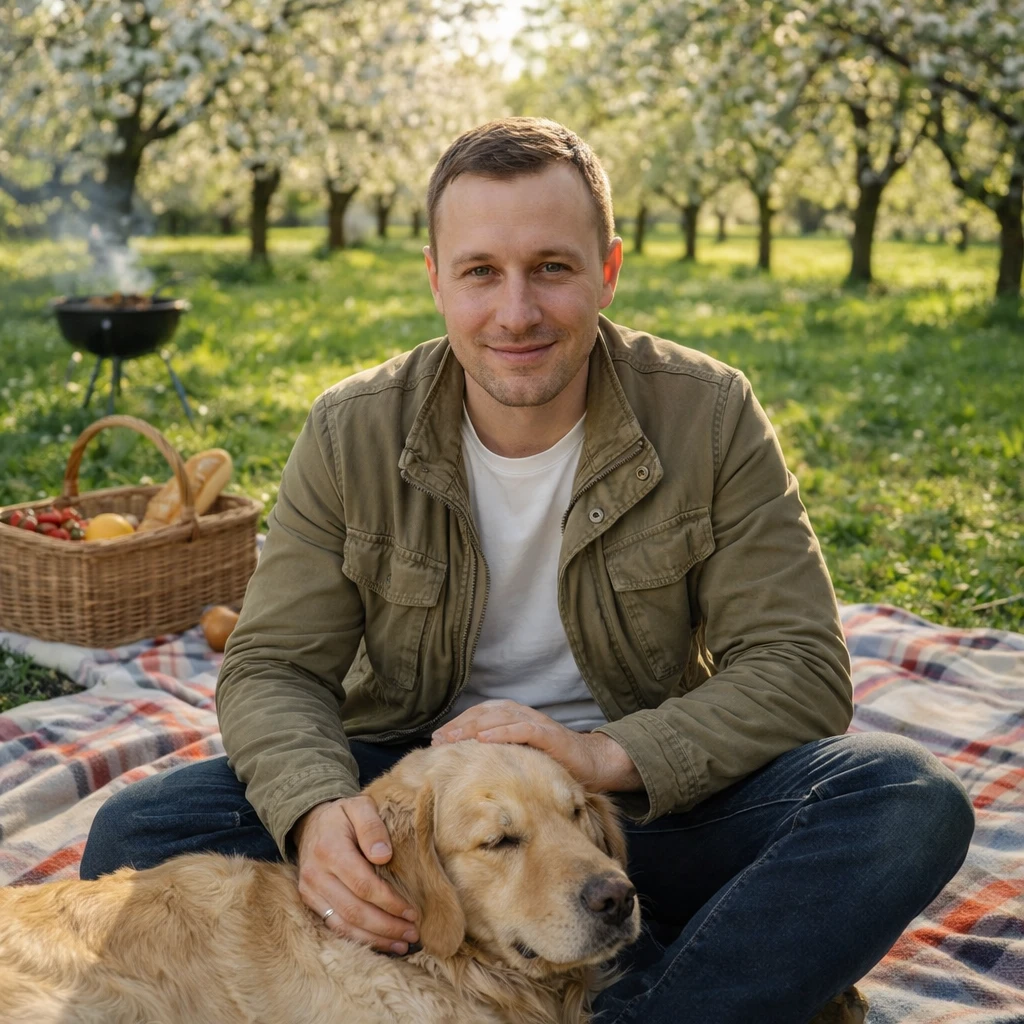 Майский Пикник с Питом — GPT Image 1.5 промт