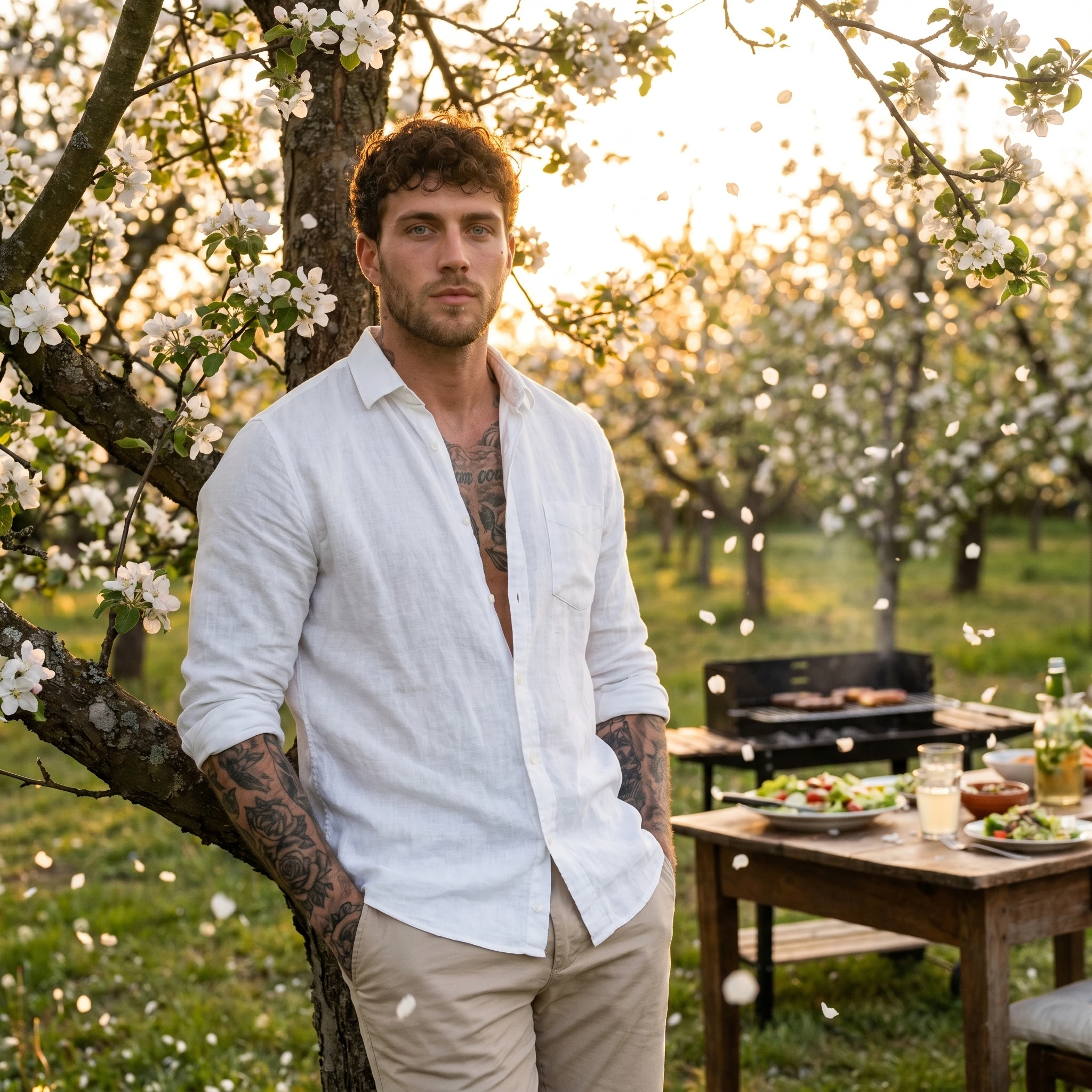 Майский пикник: Весенний стиль — Nano Banana Pro промт