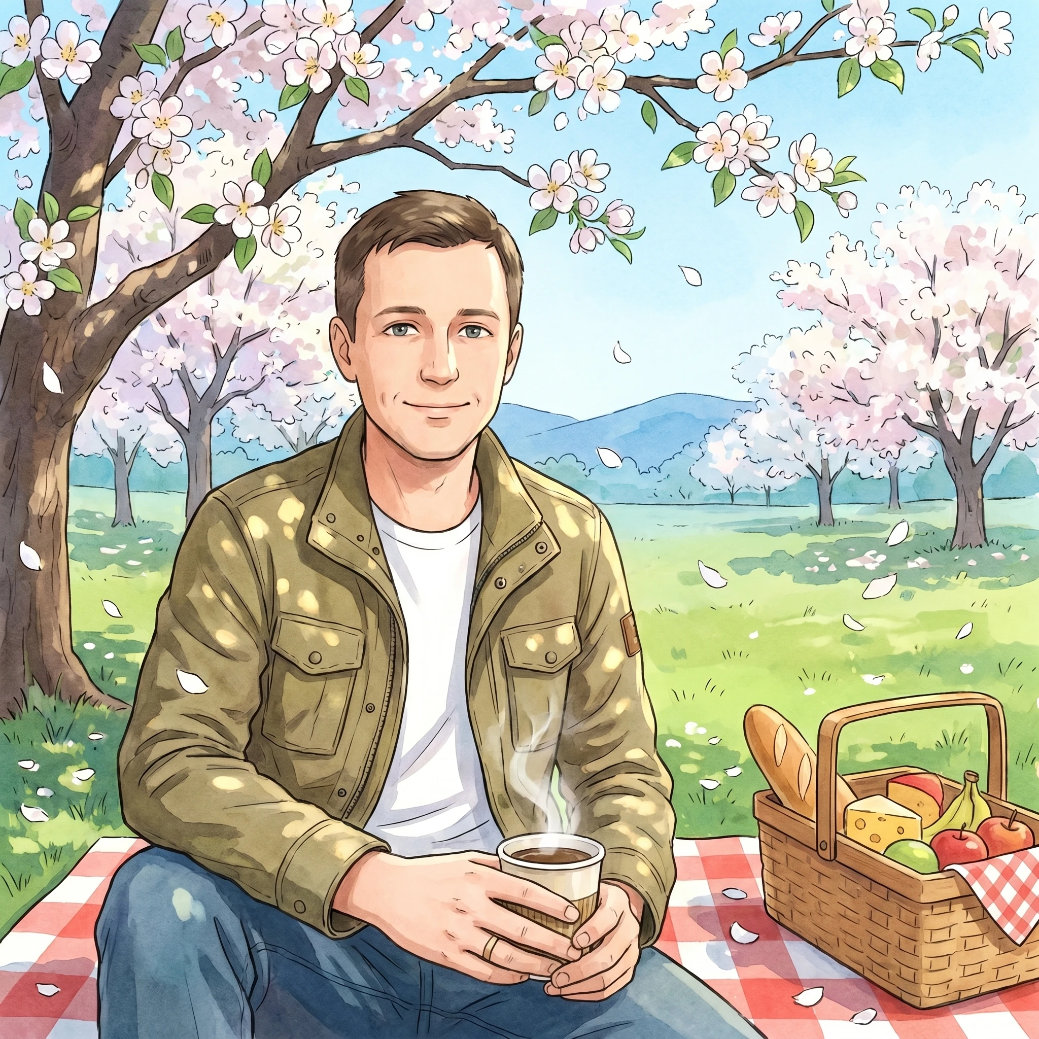 Майский полдень в аниме — Nano Banana Pro промт