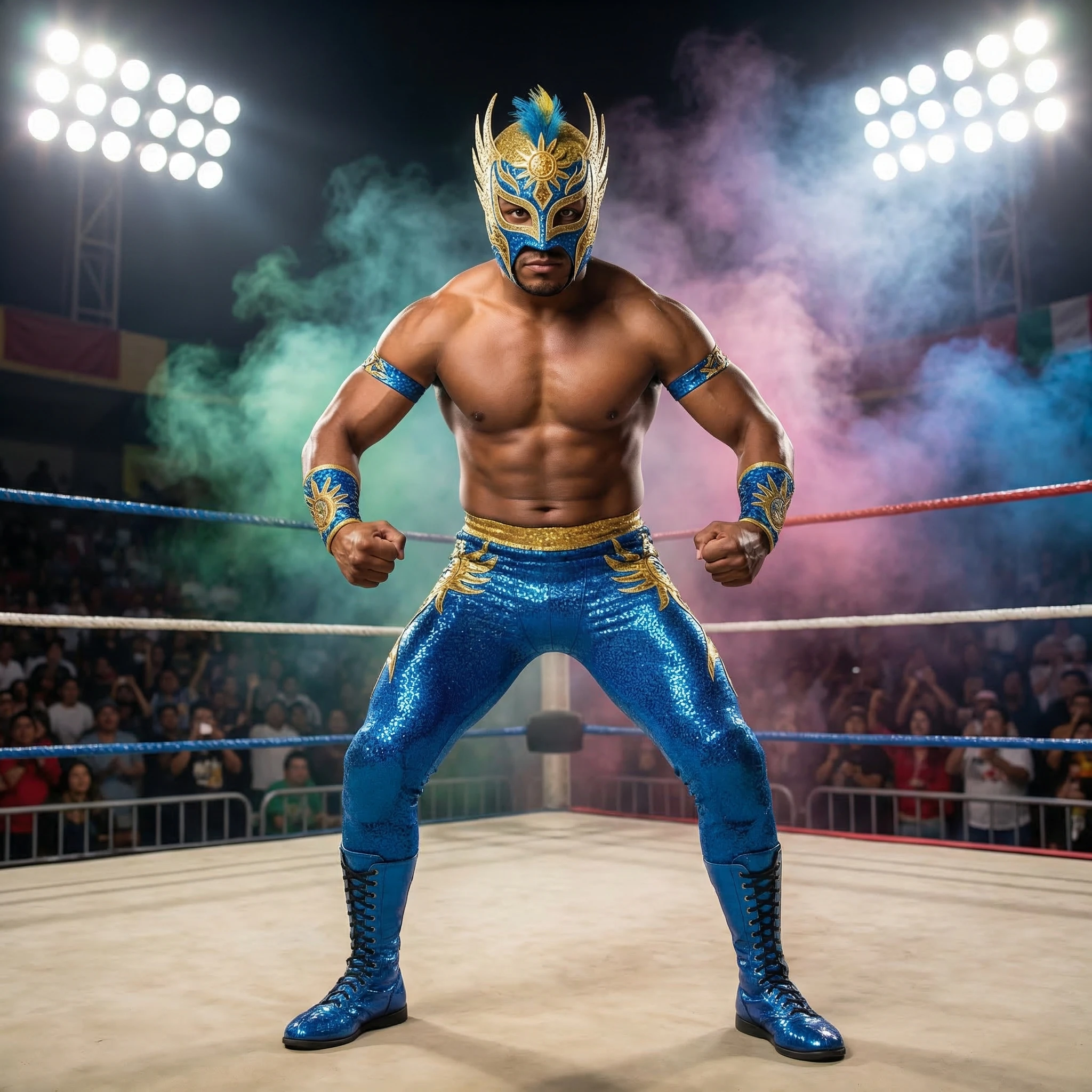 Мастер мексиканского рестлинга Луча Либре — Nano Banana Pro промт