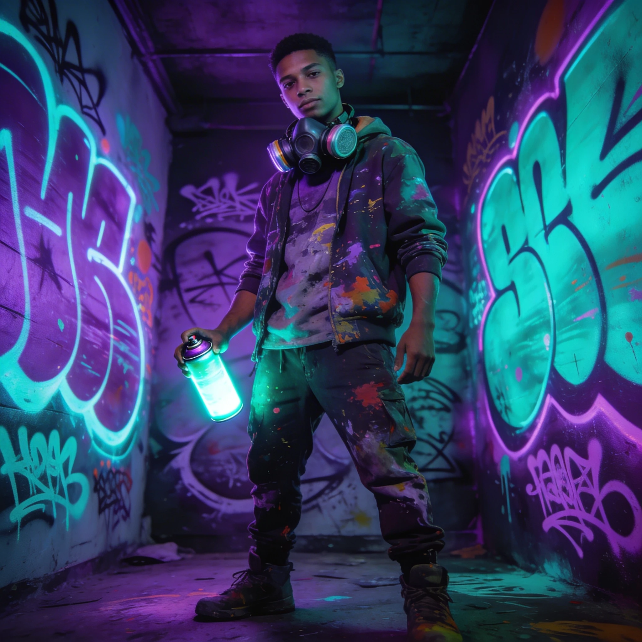 Мастер Неонового Граффити — Seedream 4.5 промт