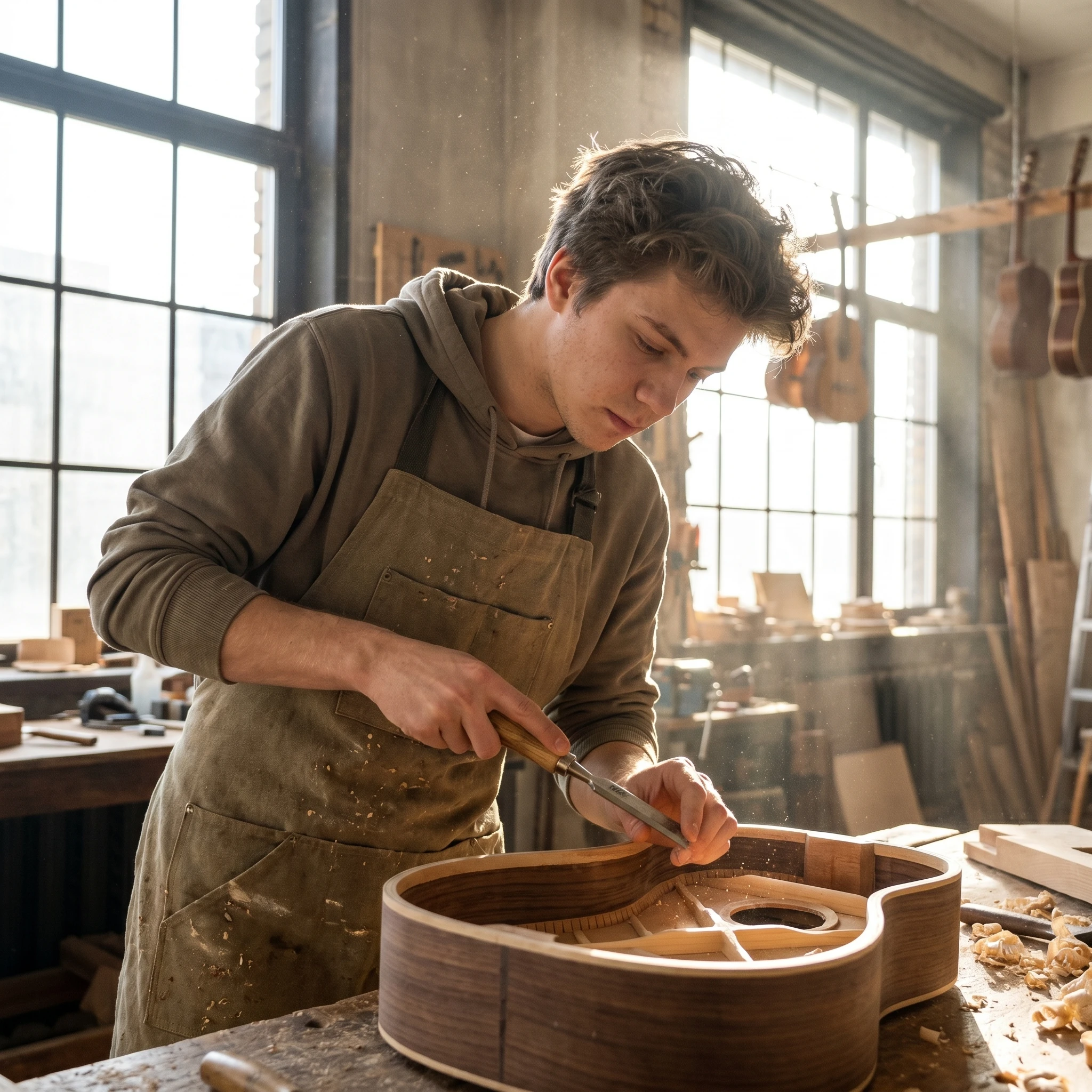 Мастер по реставрации музыкальных инструментов — Nano Banana Pro промт