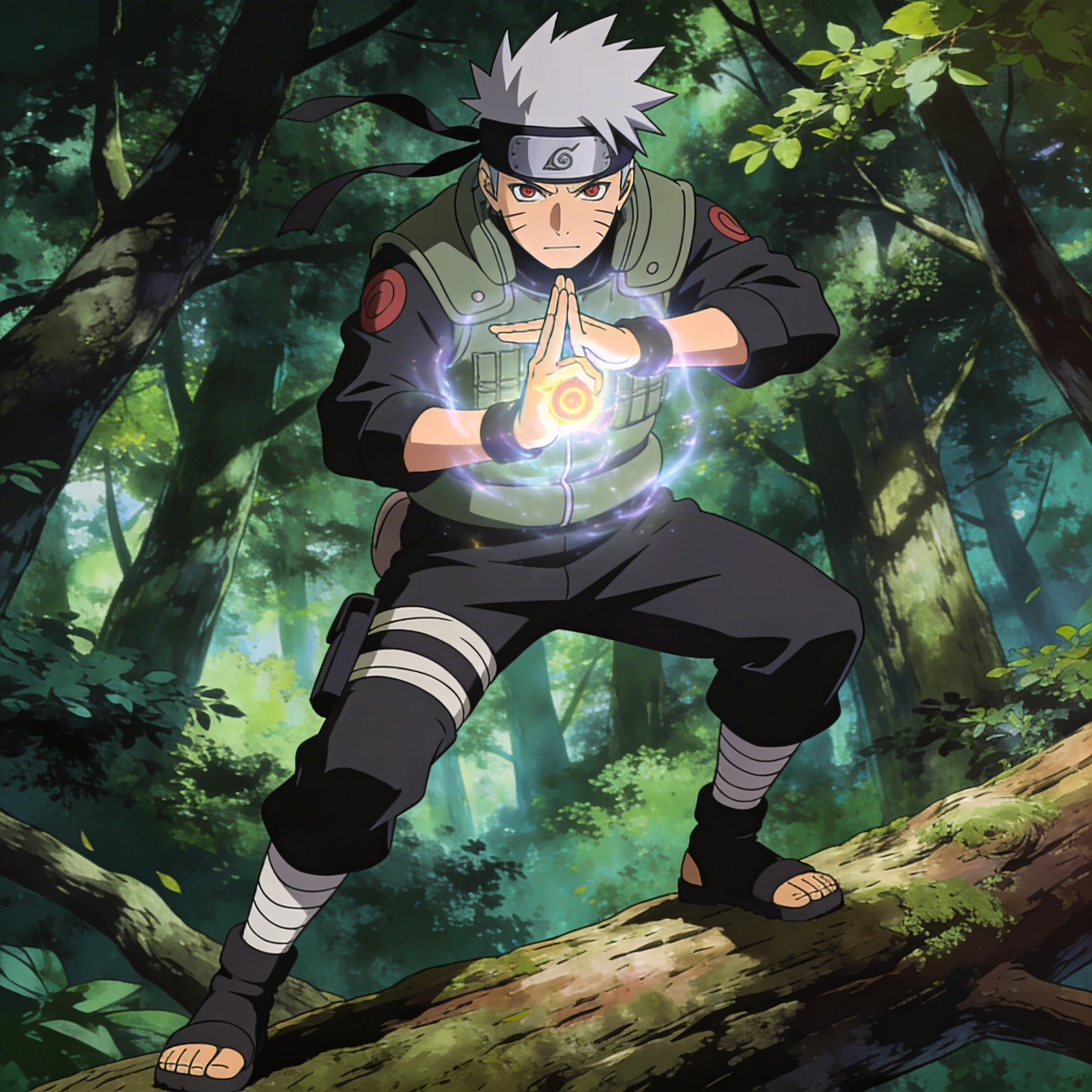 Мастер Скрытной Деревни Аниме — Seedream 4.5 промт