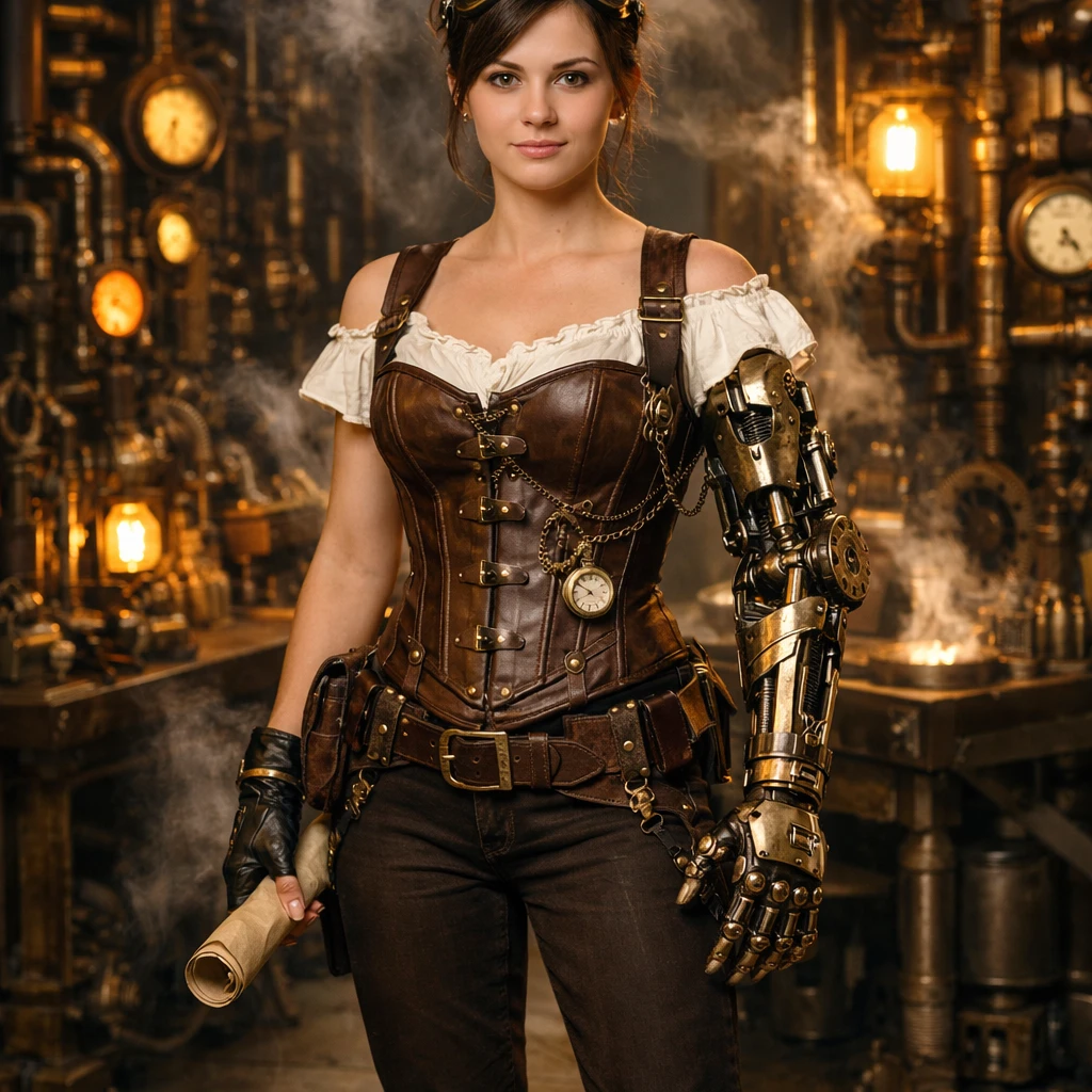 Мастер стимпанк-изобретений — GPT Image 1.5 промт
