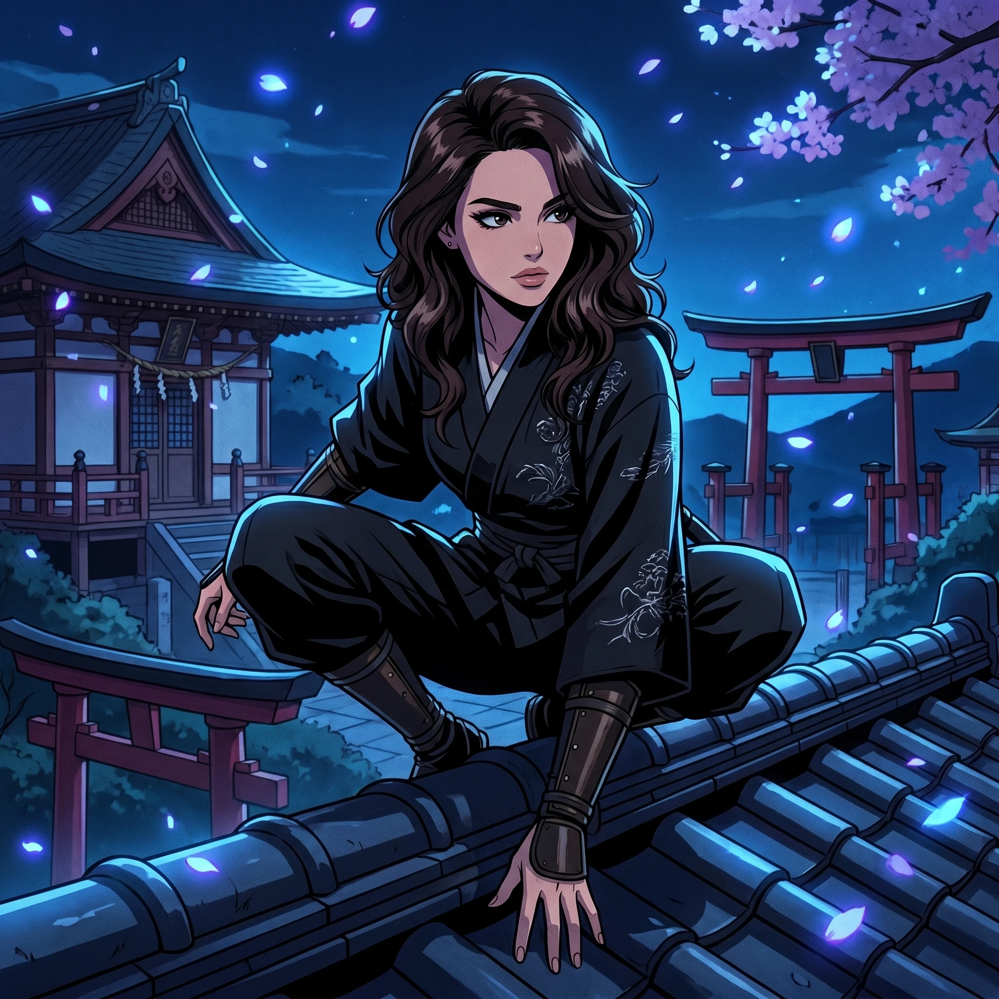 Мастер теней: Аниме Ассасин — Nano Banana Pro промт