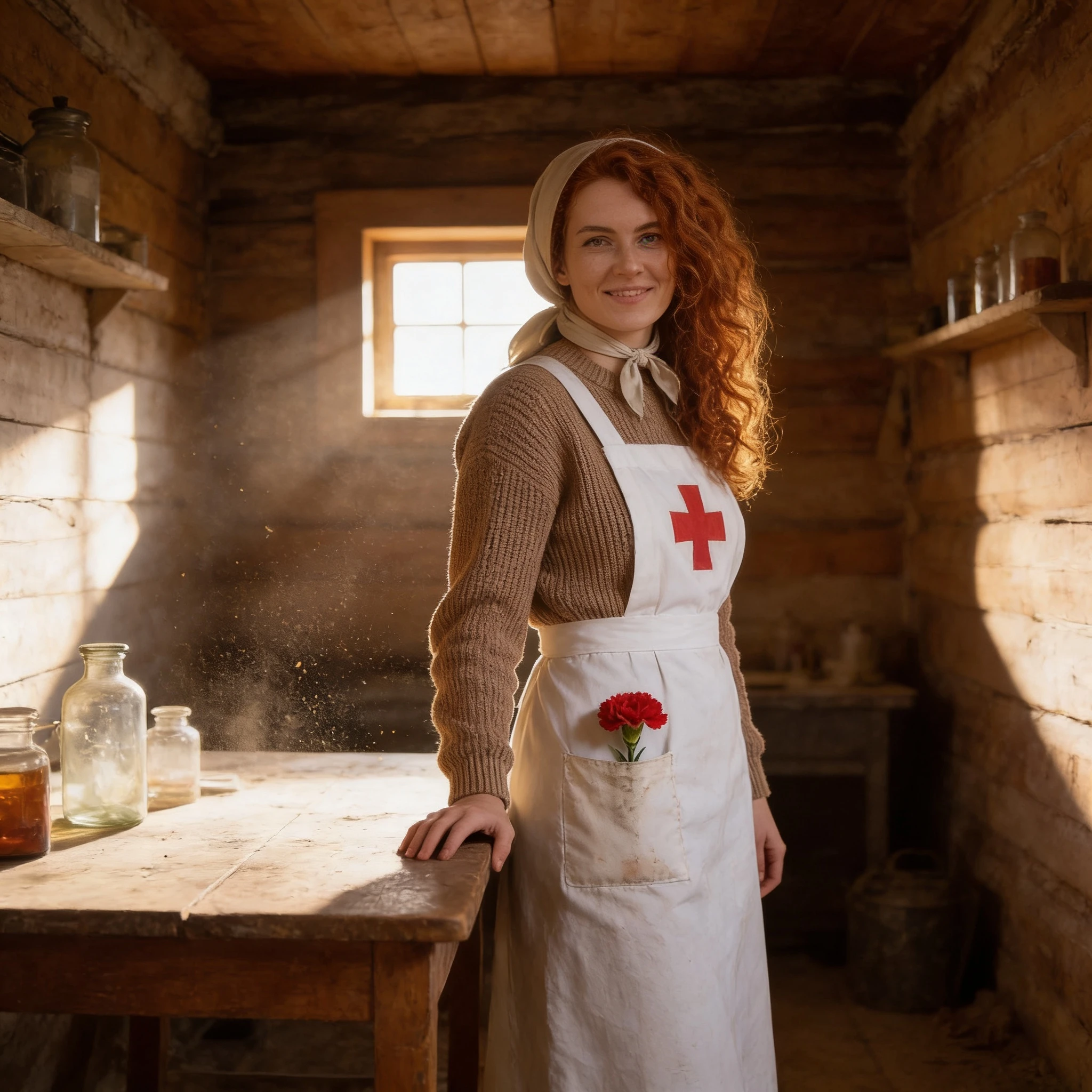 Медсестра полевого госпиталя — Seedream 4.5 промт