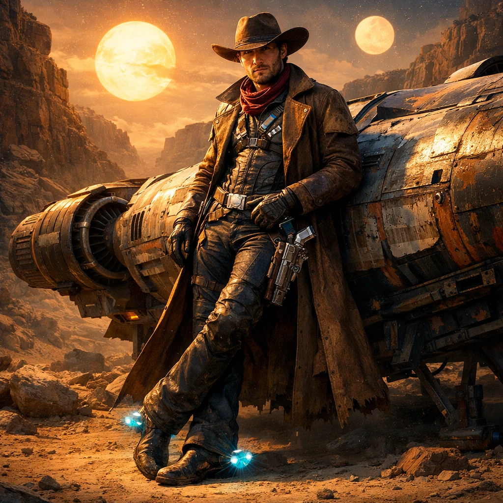 Межгалактический Ковбой — GPT Image 1.5 промт