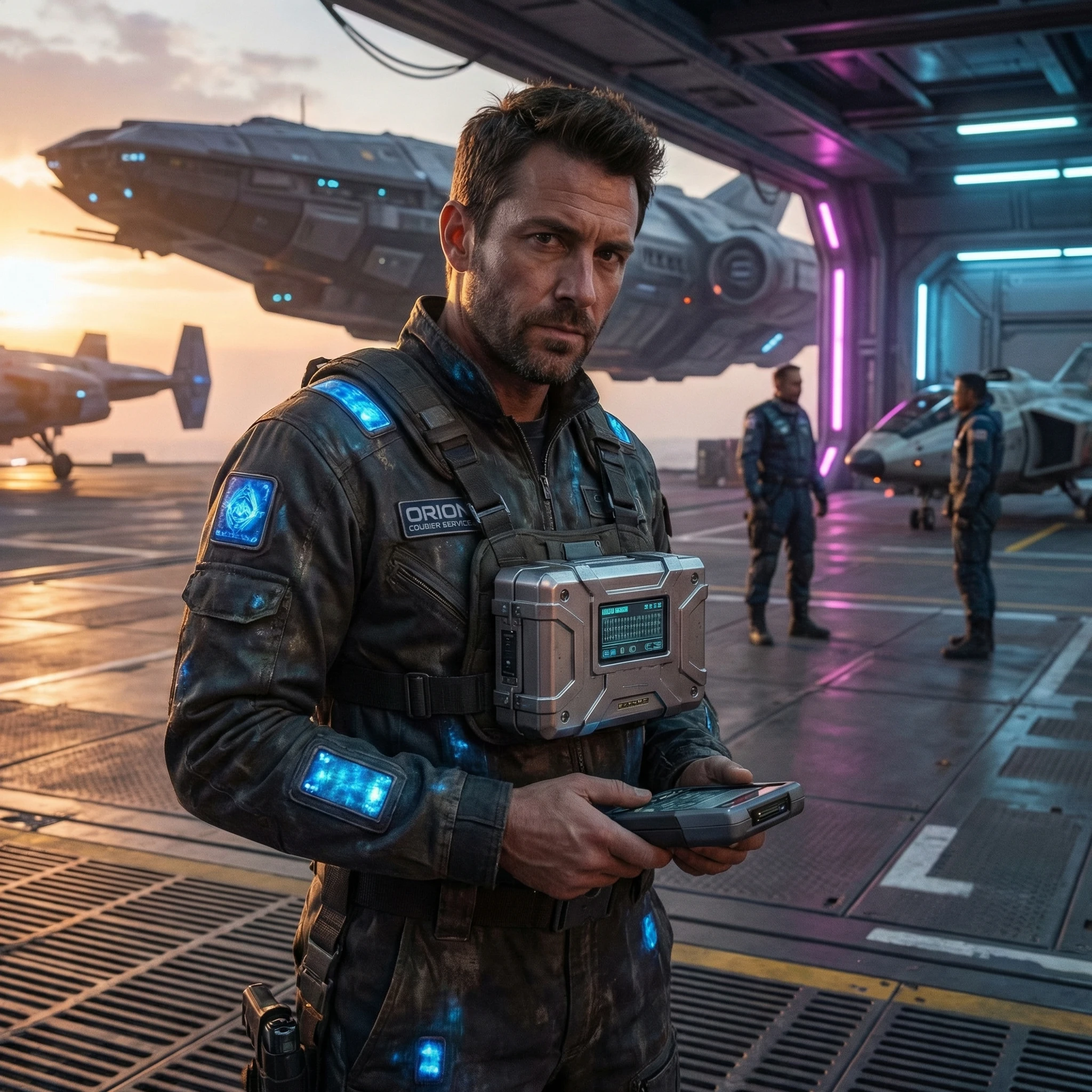 Межгалактический курьер будущего — Nano Banana Pro промт