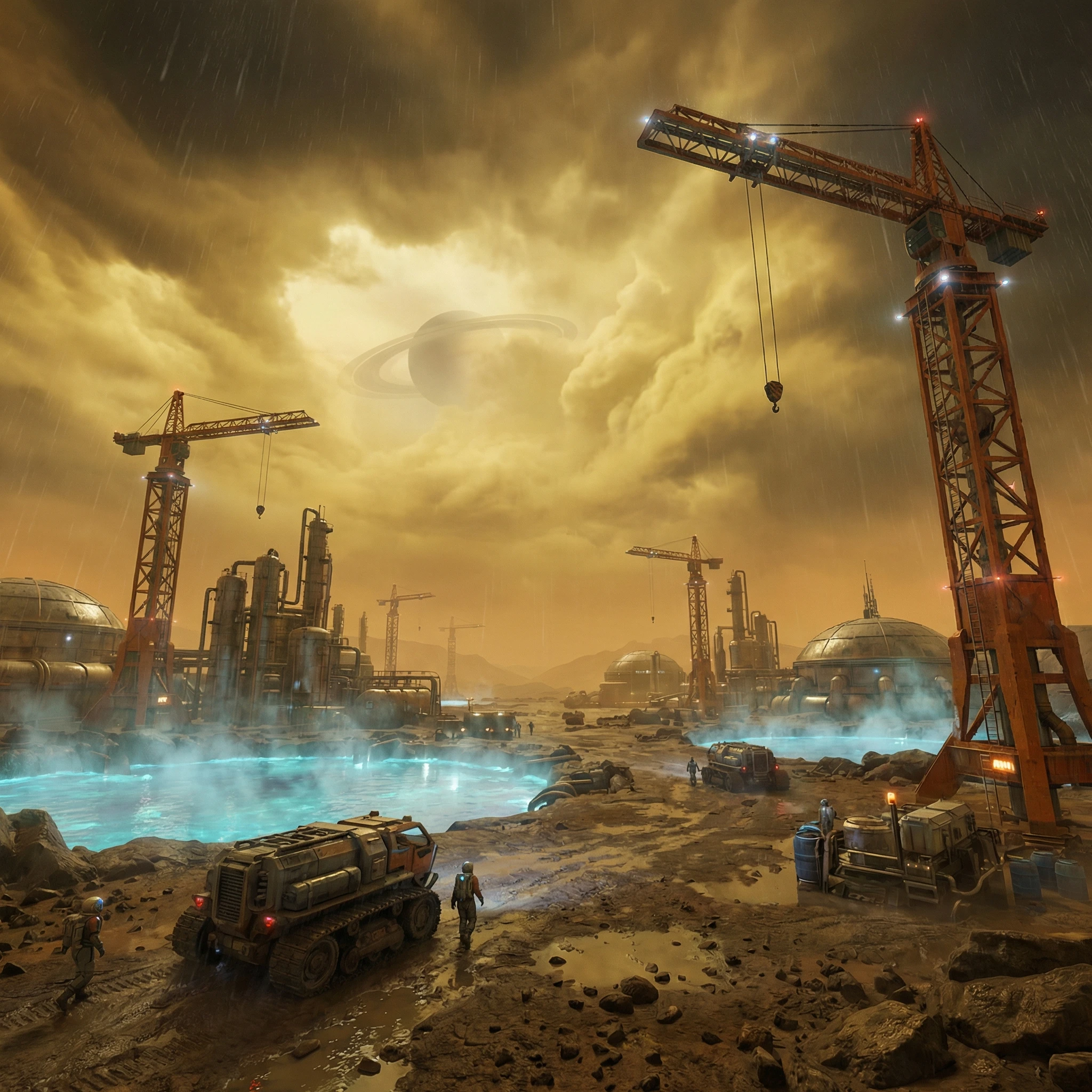 Межпланетная Стейшн-База — Nano Banana Pro промт