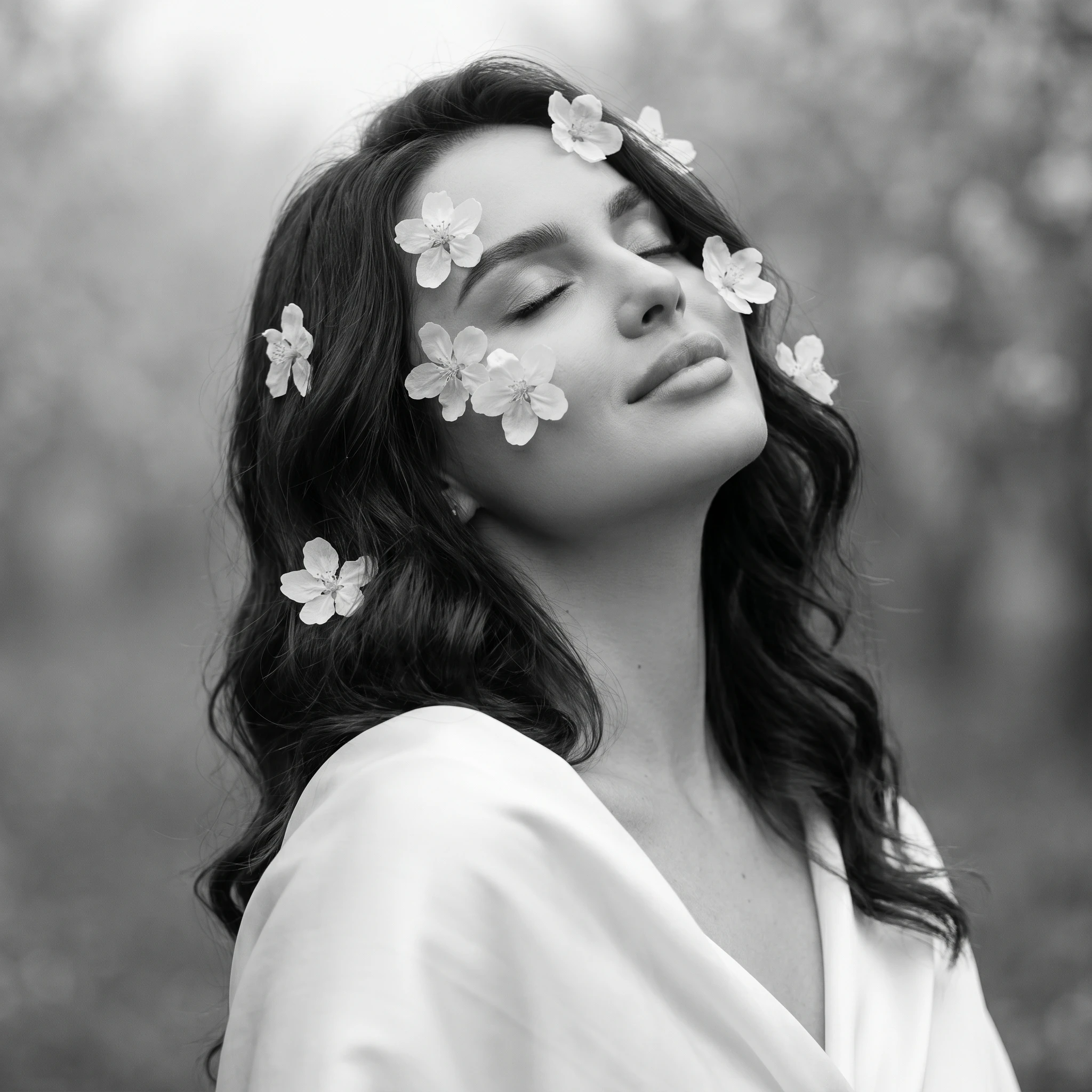 Минимализм в лепестках — Nano Banana Pro промт