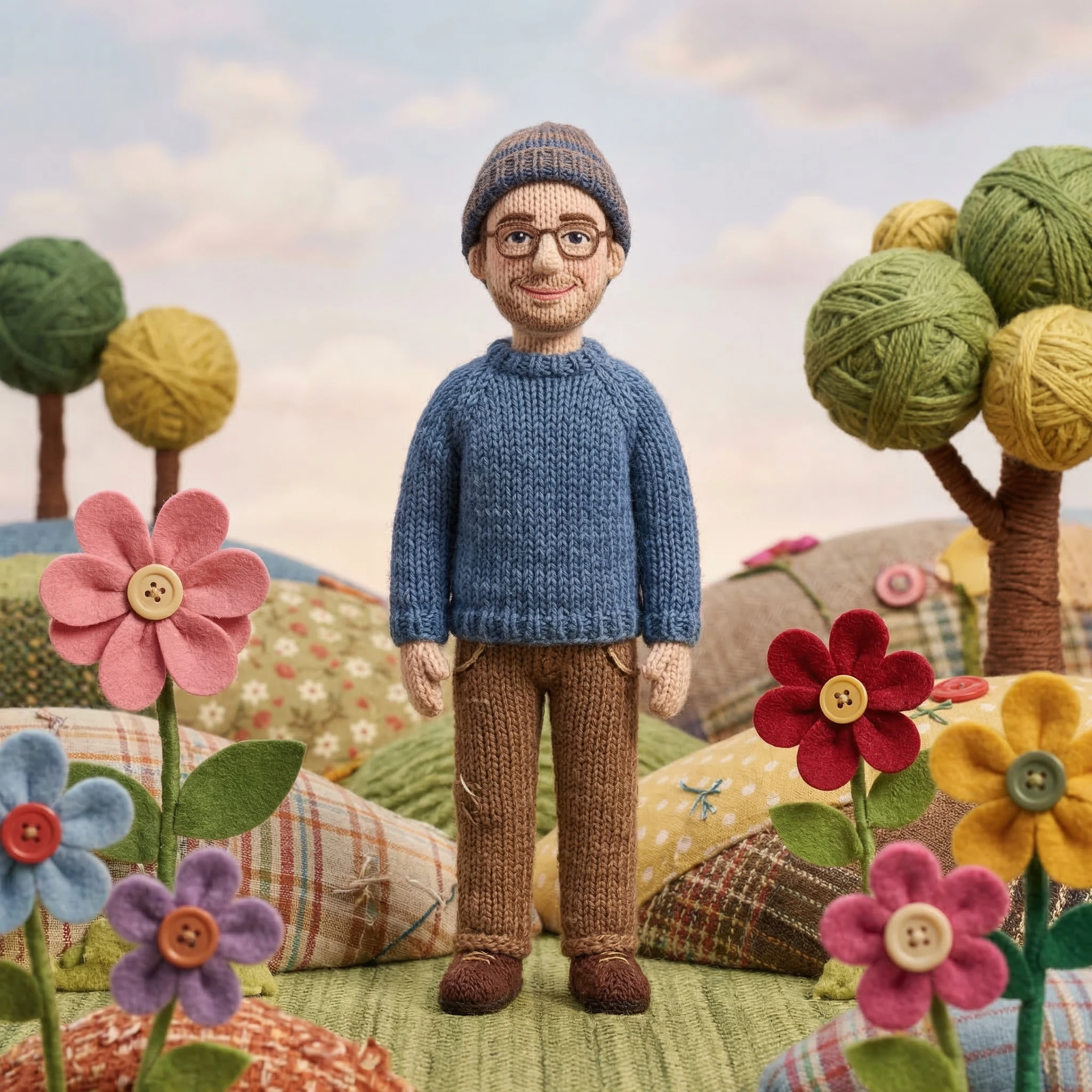 Мир из пряжи и ниток — Nano Banana Pro промт