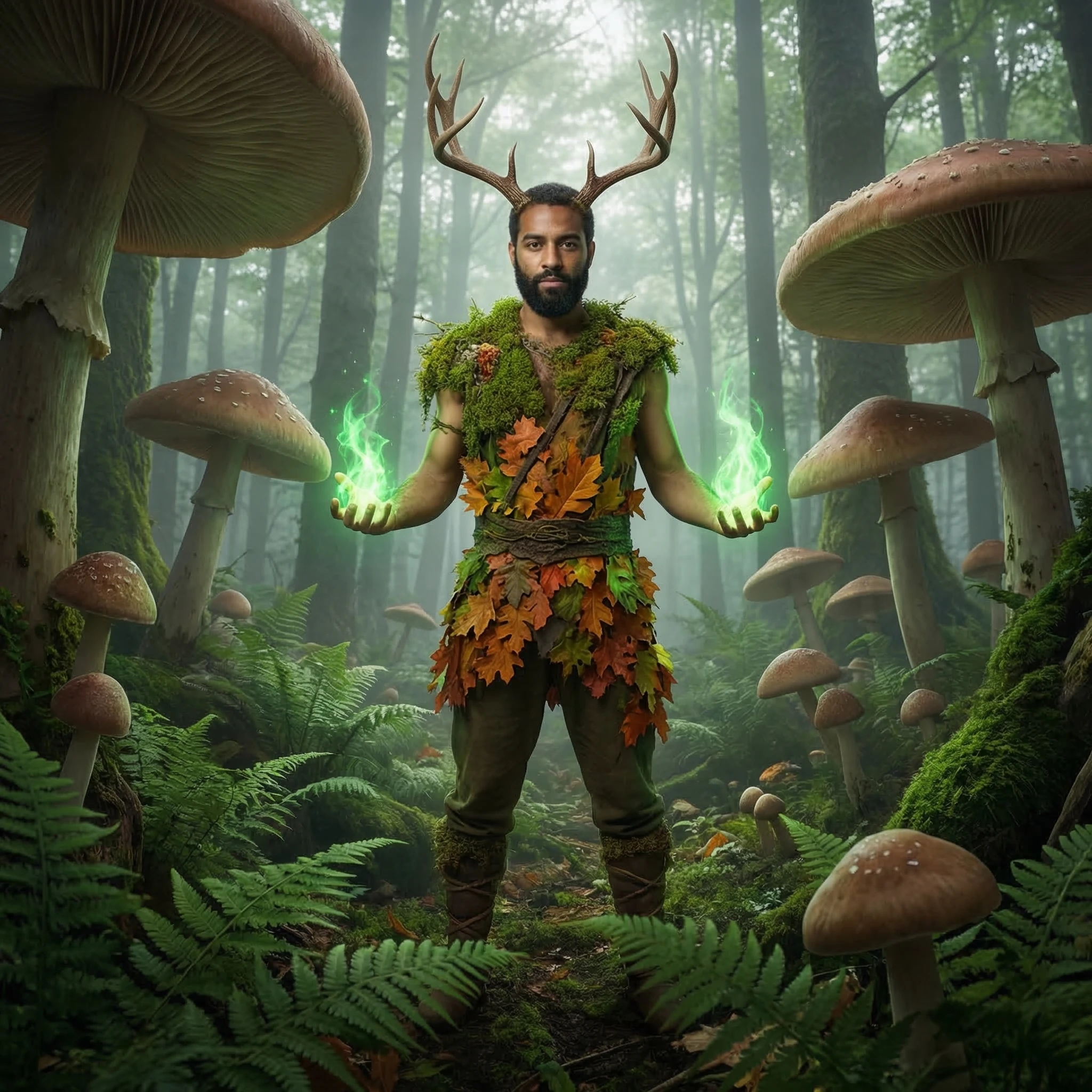Мистический друид-хранитель — Nano Banana Pro промт
