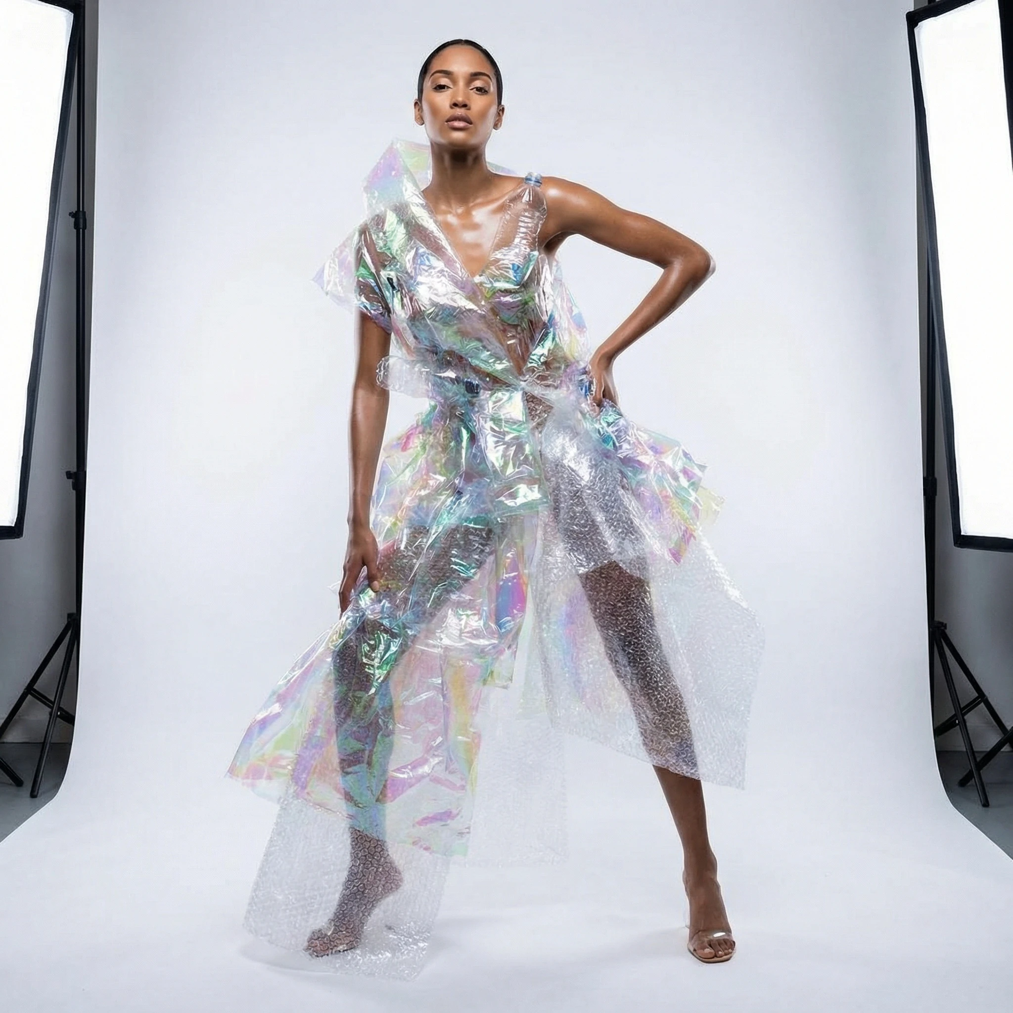 Мода из Переработанного Пластика — Nano Banana Pro промт