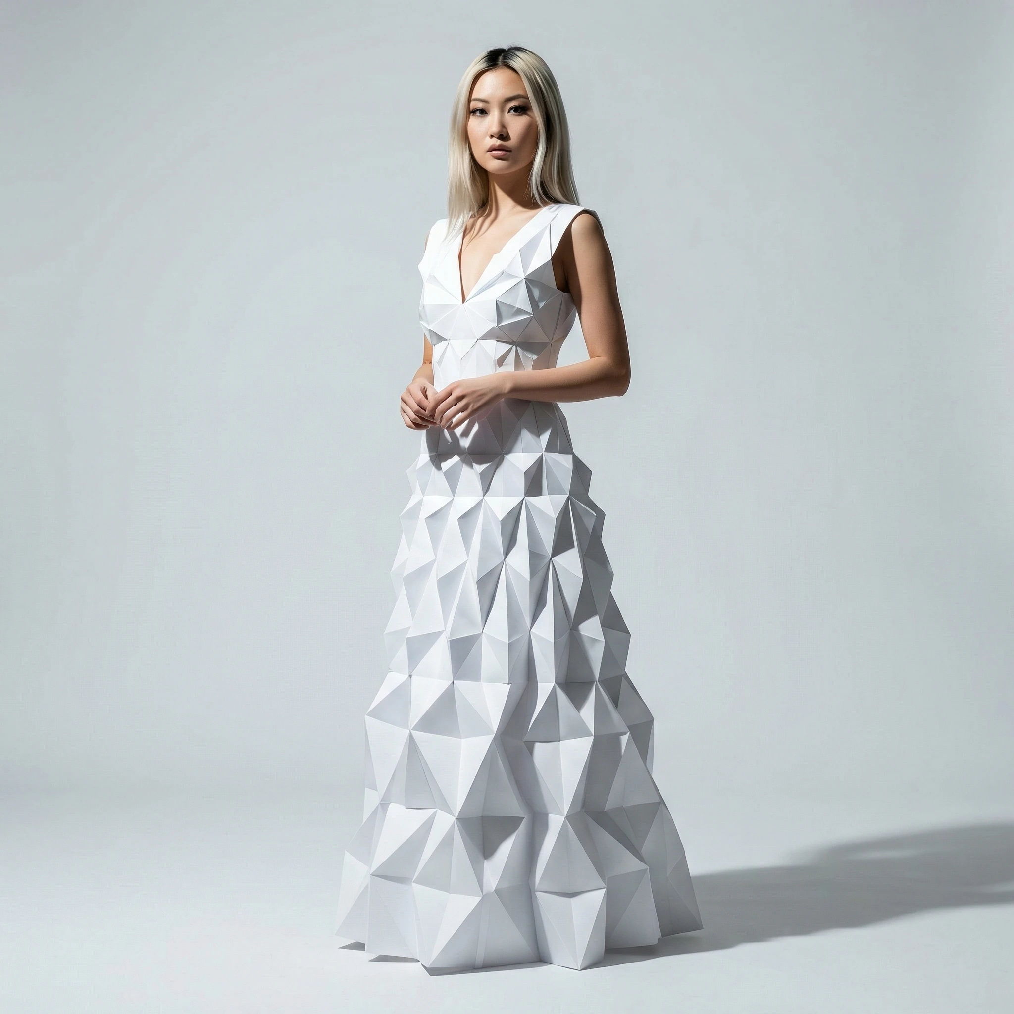 Модель бумажной высокой моды — Nano Banana Pro промт