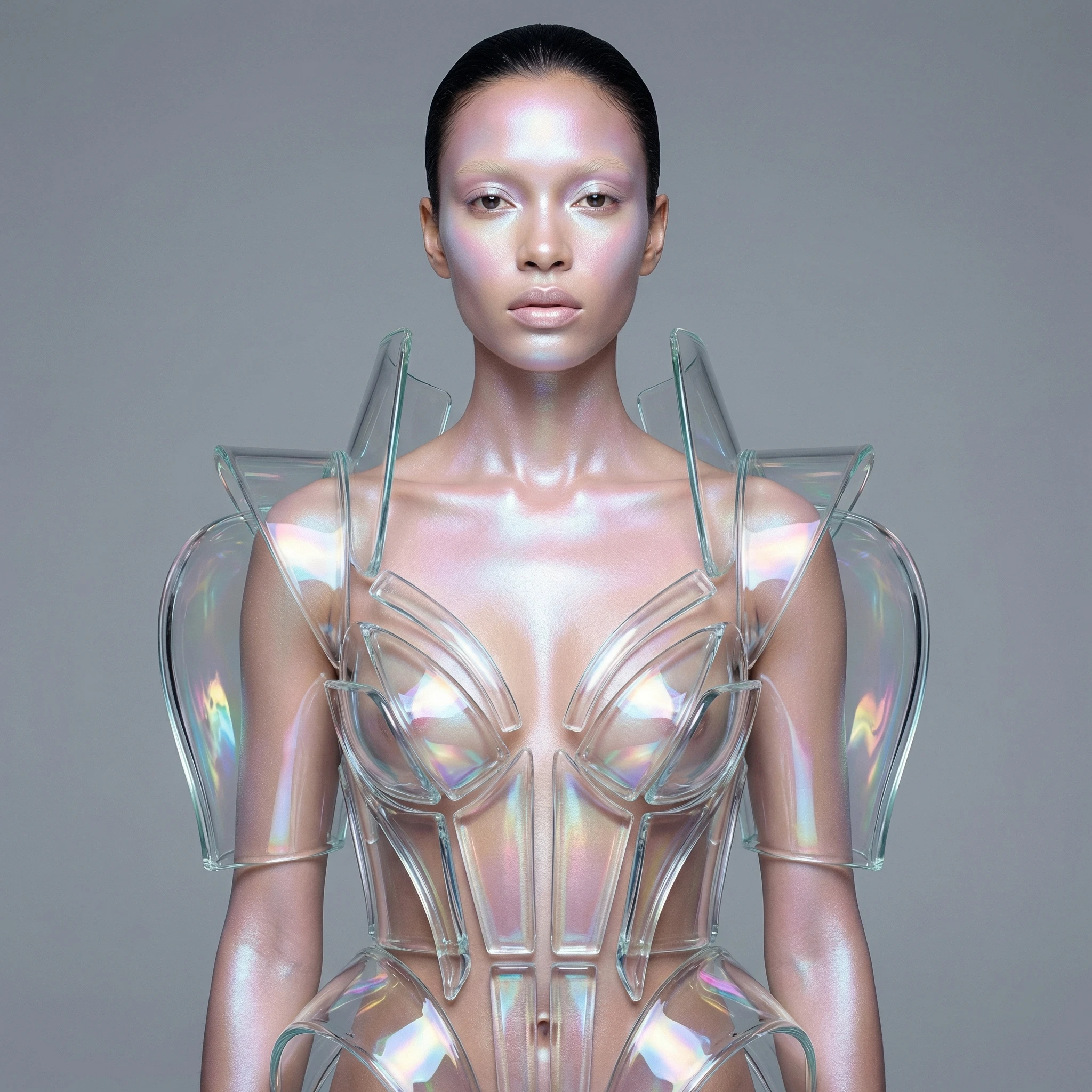 Модель в стиле цифровой глазури — Nano Banana Pro промт