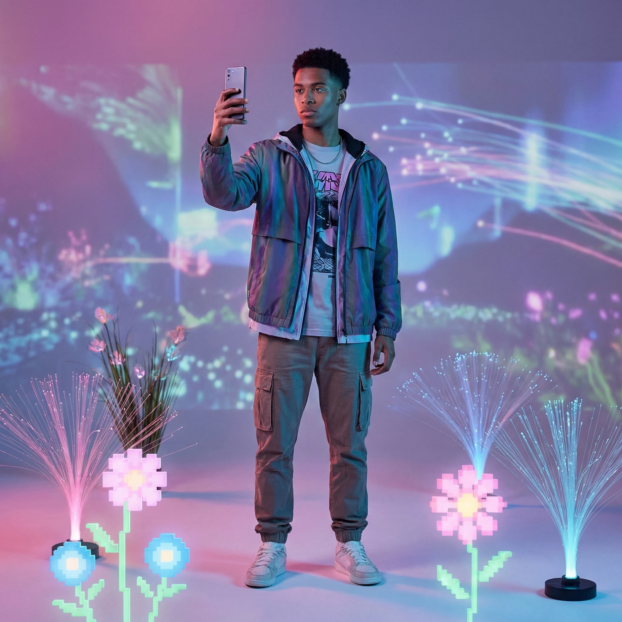 Модный блогер в «Виртуальном Саду» — Nano Banana Pro промт