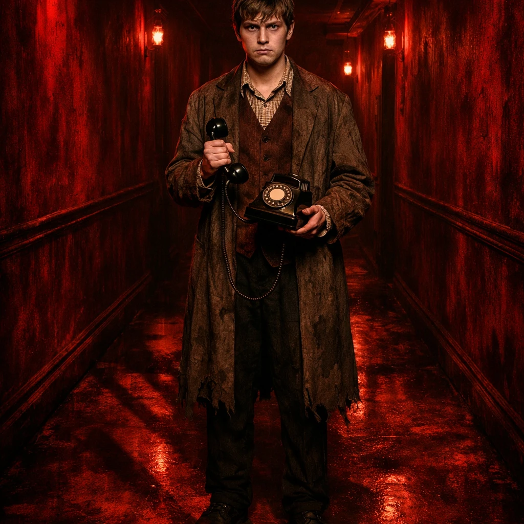 Монстр 'Красная комната' Horrific — GPT Image 1.5 промт