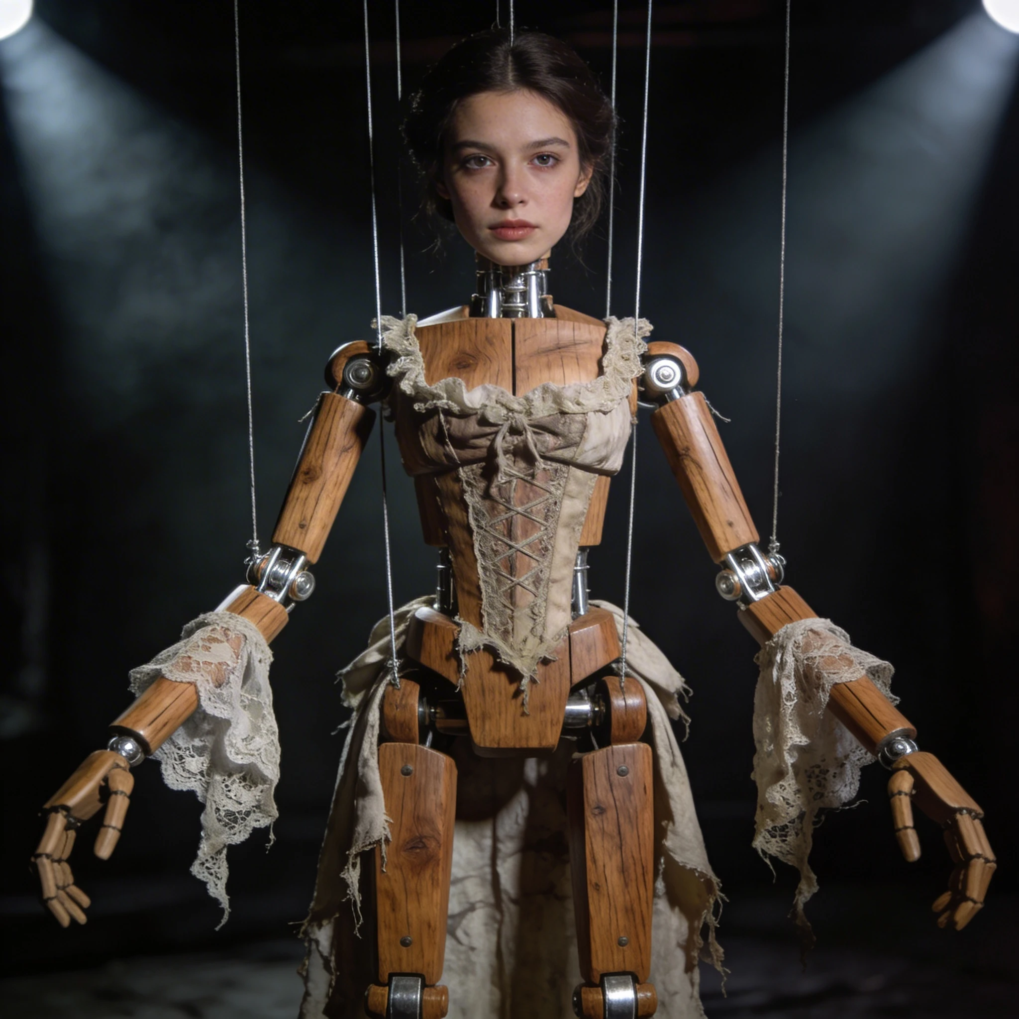 Мрачная кукла-марионетка — Seedream 4.5 промт