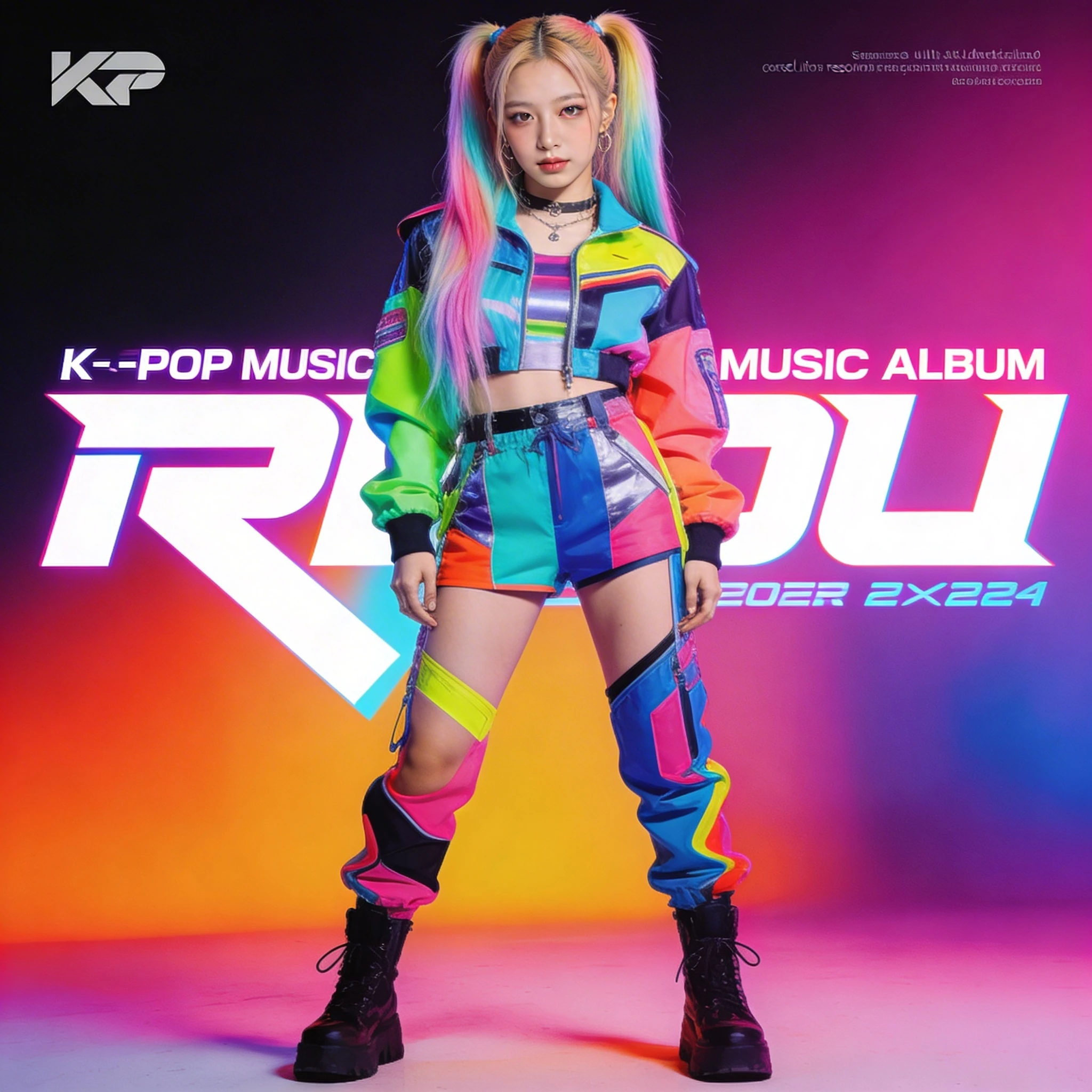 На обложке альбома K-Pop — Seedream 4.5 промт