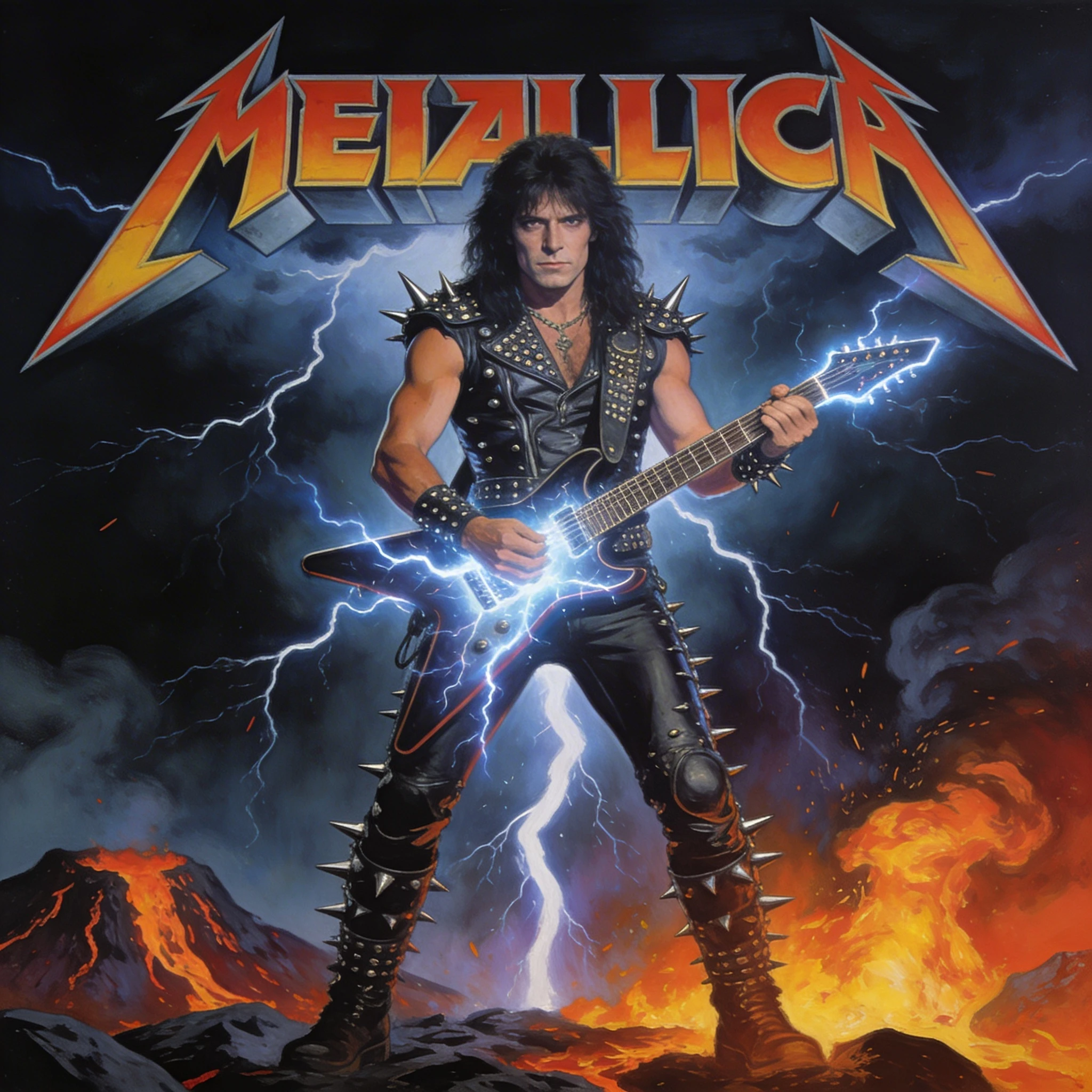 Обложка альбома «Heavy Metal» — Seedream 4.5 промт