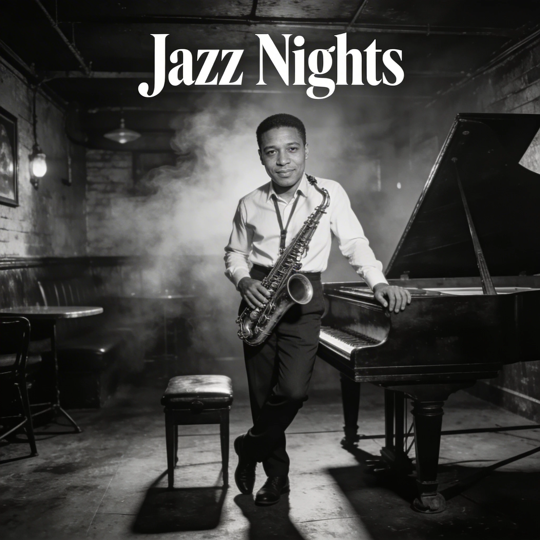 Обложка альбома в стиле Джаз-Нуар — Seedream 4.5 промт