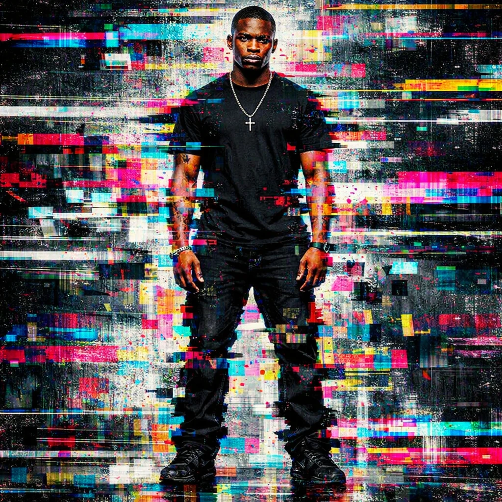 Обложка альбома в стиле «Глитч-арт» — GPT Image 1.5 промт