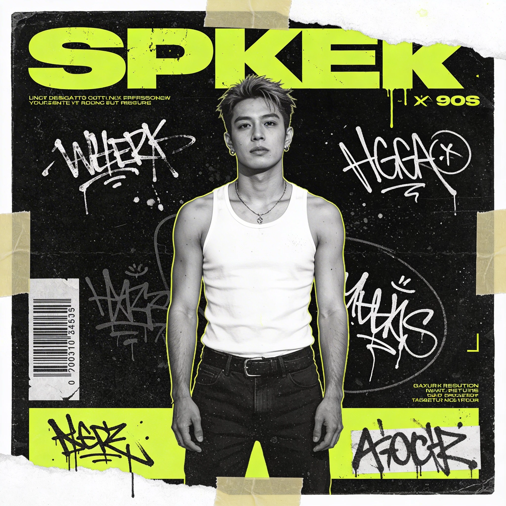 Обложка альбома в стиле «Гранж-коллаж» — Seedream 4.5 промт