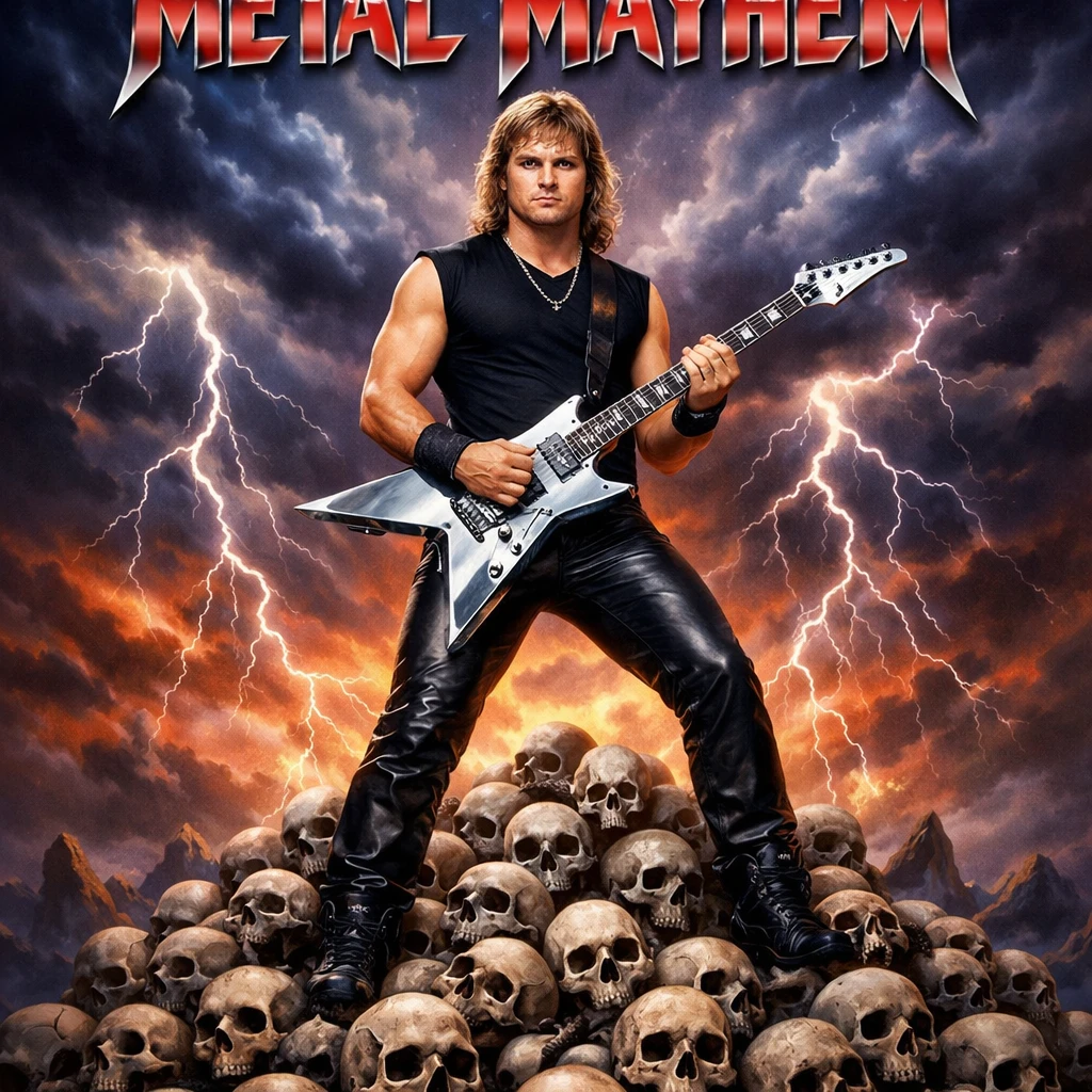 Обложка альбома в стиле Heavy Metal — GPT Image 1.5 промт