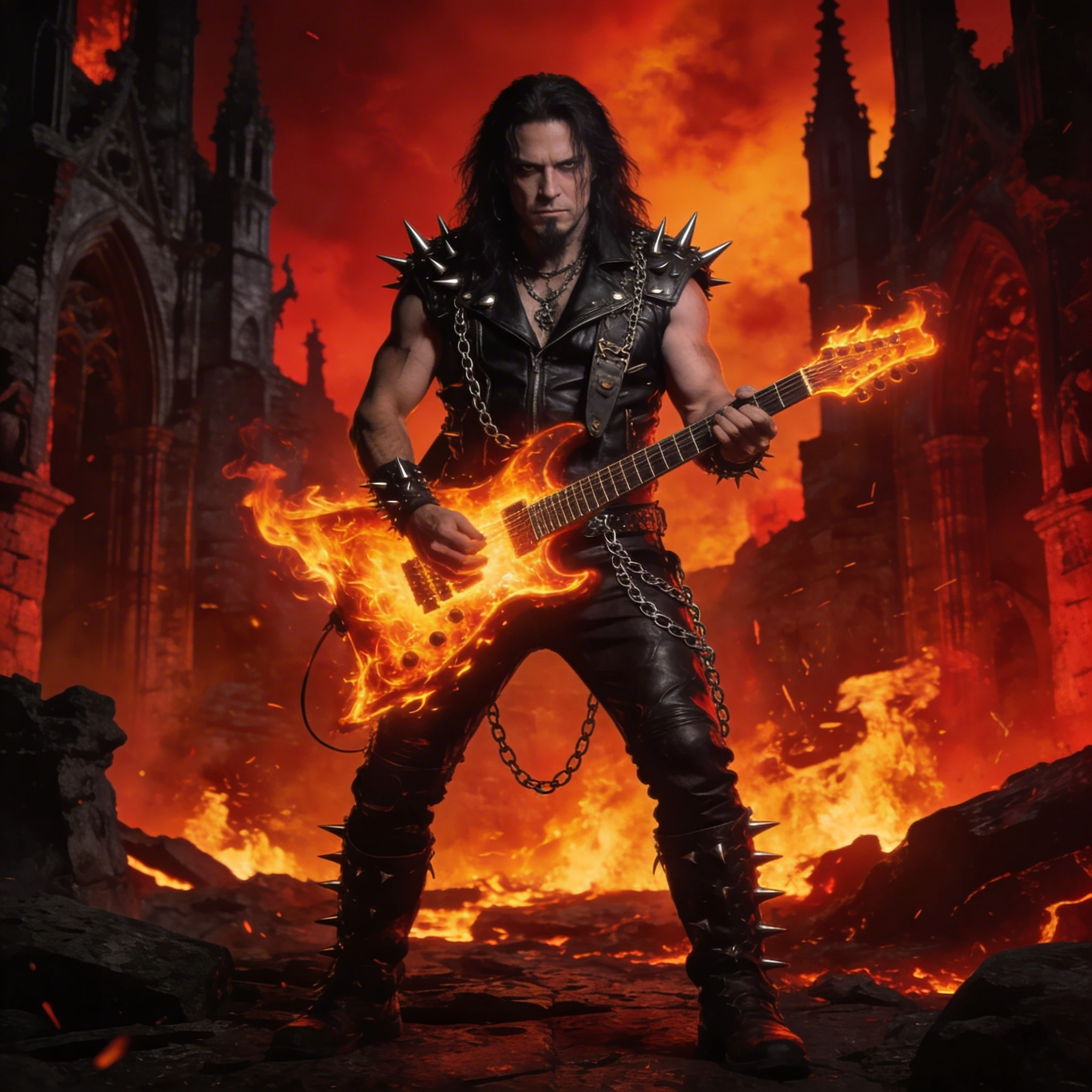 Обложка альбома в стиле Heavy Metal — Seedream 4.5 промт