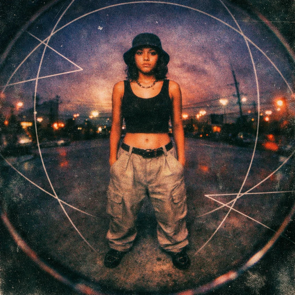 Обложка альбома в стиле трип-хоп 90-х — GPT Image 1.5 промт