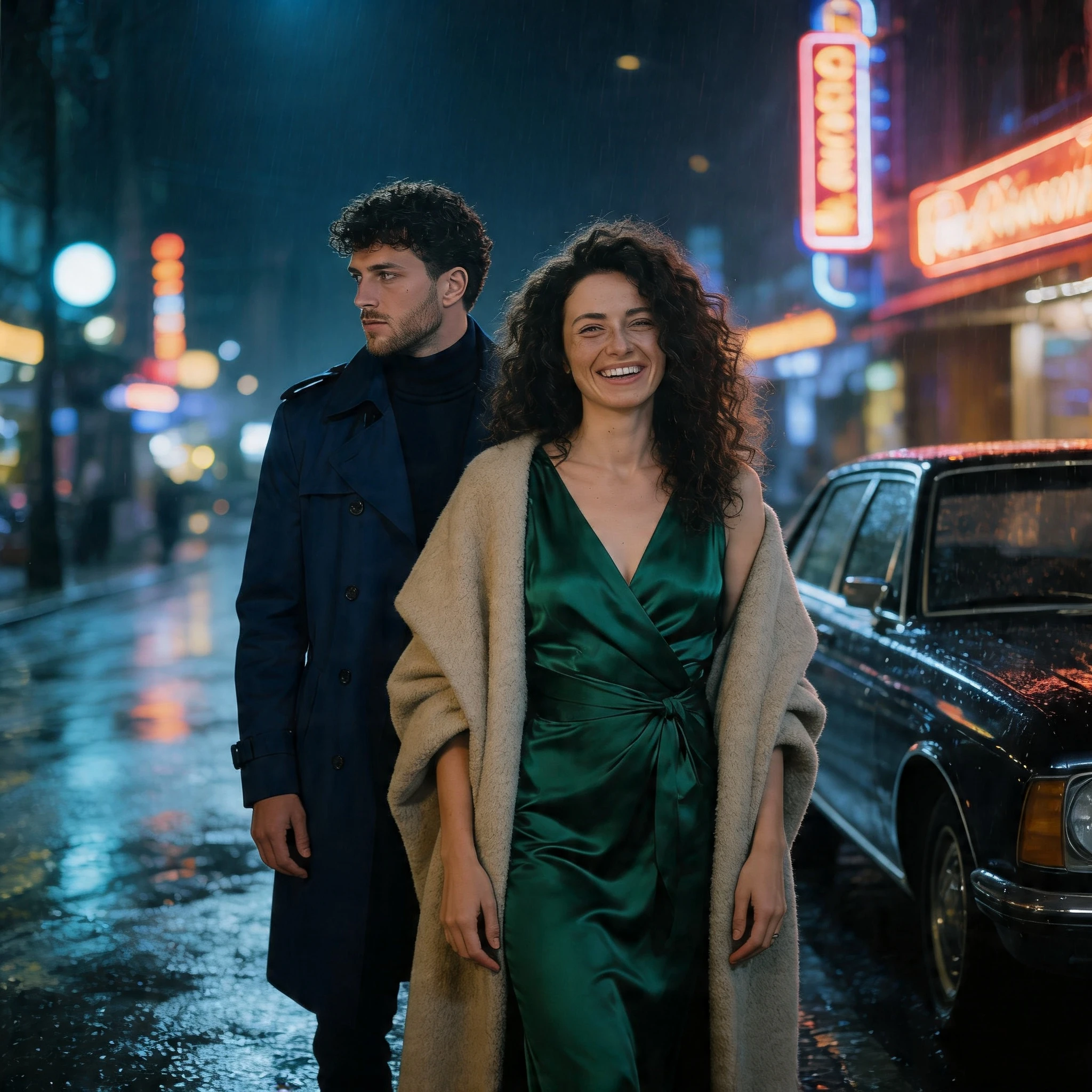 Обложка Детективного Романа: Дуэт в Мегаполисе — Seedream 4.5 промт