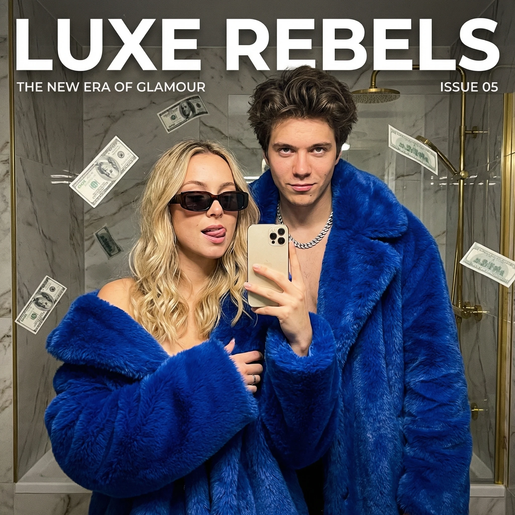 Обложка глянца: Лакшери бунт — Nano Banana Pro промт