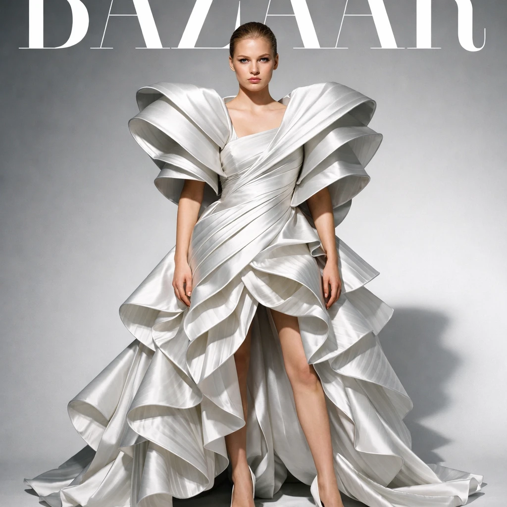 Обложка Harper's Bazaar: Авангард — GPT Image 1.5 промт