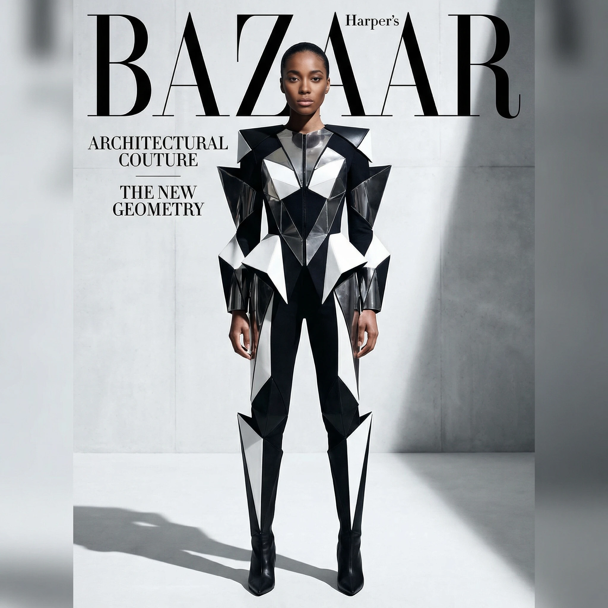 Обложка Harper's Bazaar «Авангард» — Nano Banana Pro промт