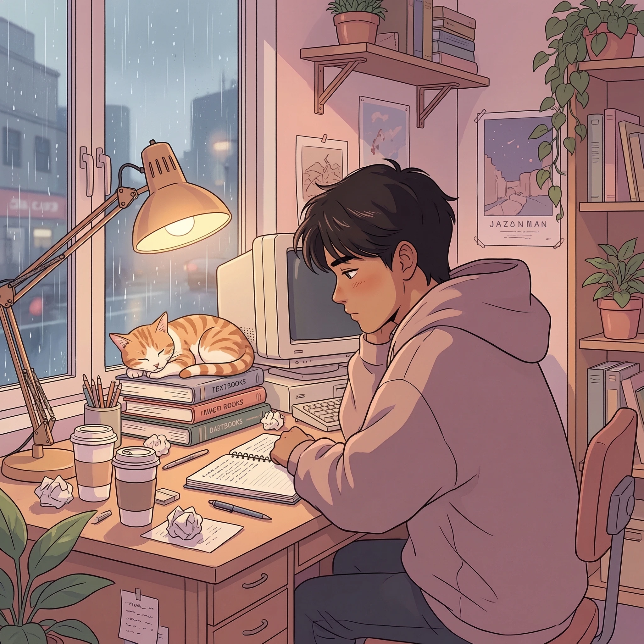 Обложка музыкального альбома «Lo-Fi Beats» — Nano Banana Pro промт