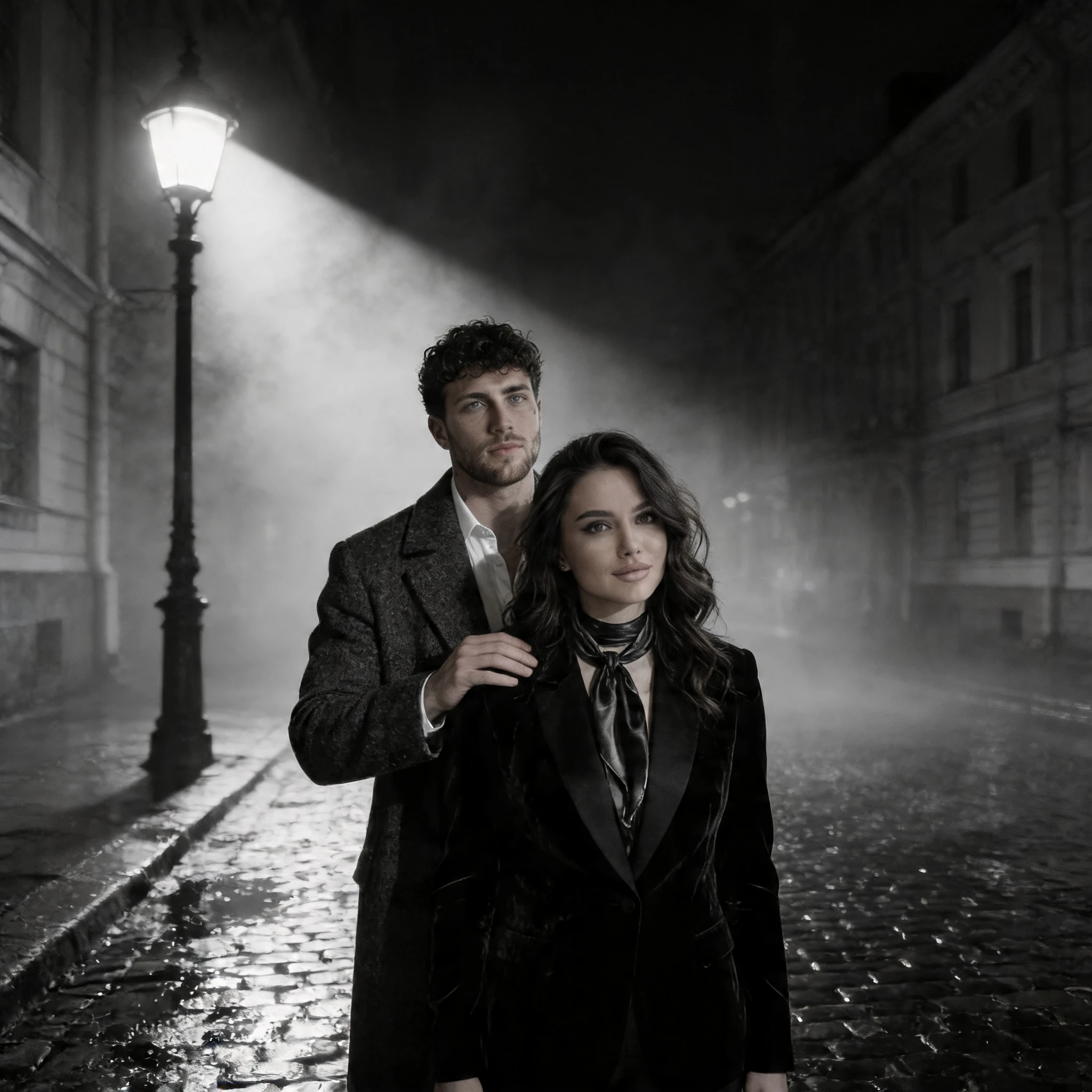 Обложка нуарного романа: Тени Любви — Seedream 4.5 промт