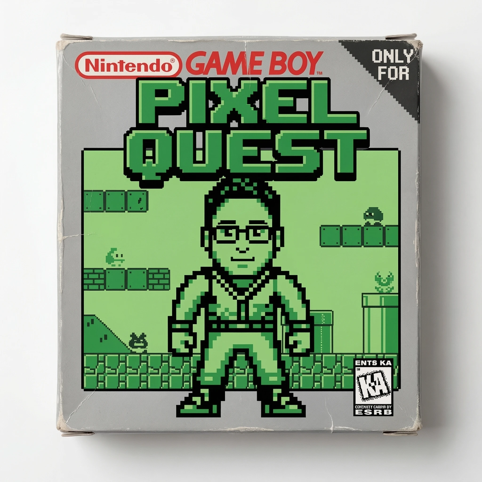 Обложка ретро-игры Game Boy — Nano Banana Pro промт