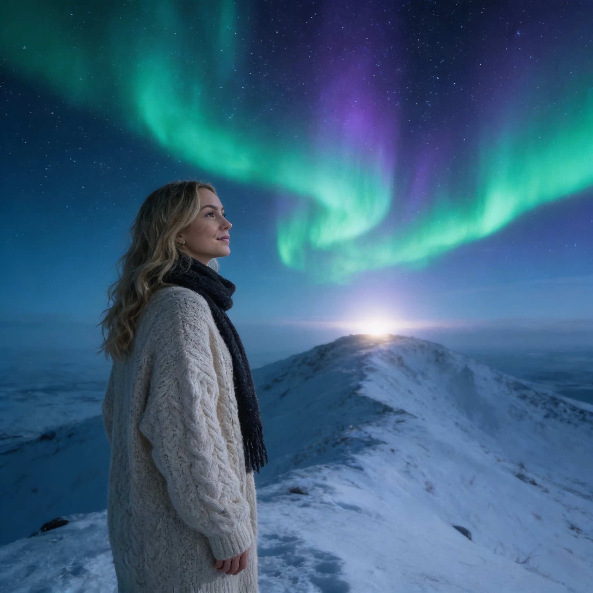 Обложка романа: Северное сияние — Seedream 4.5 промт