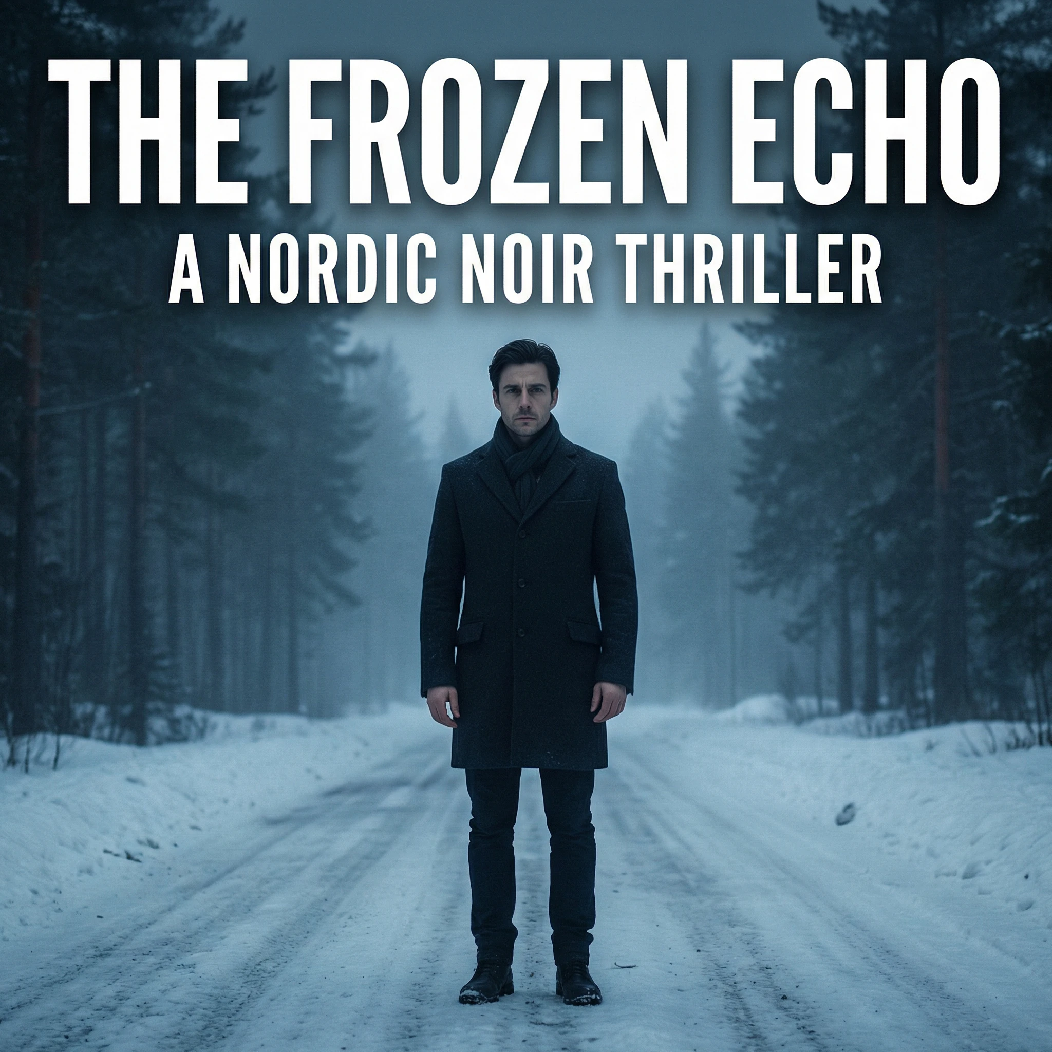 Обложка триллера «Скандинавский нуар» — Nano Banana Pro промт