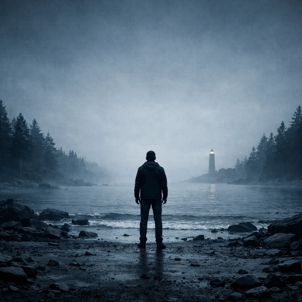 Обложка триллера в стиле Скандинавского нуара — GPT Image 1.5 промт