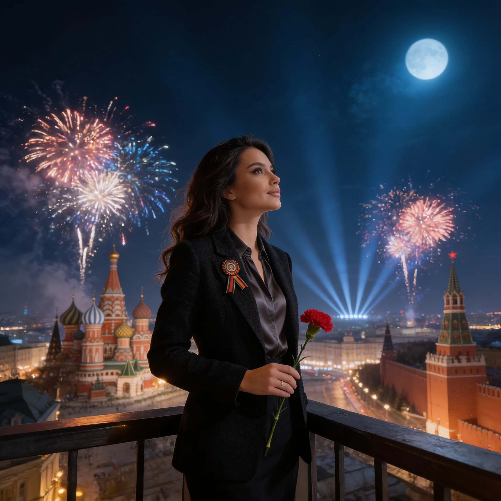 Обложка: Вечер Победы над Москвой — Seedream 4.5 промт