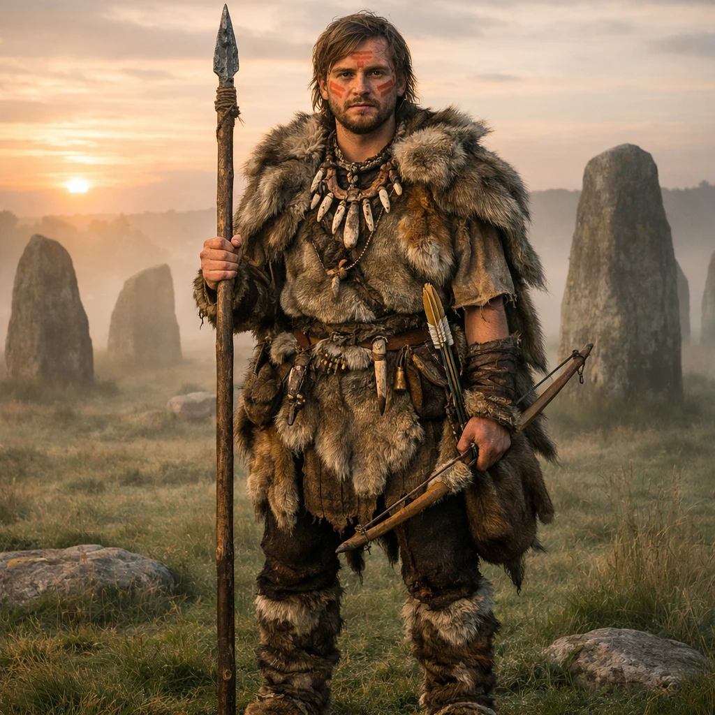 Охотник эпохи неолита — GPT Image 1.5 промт