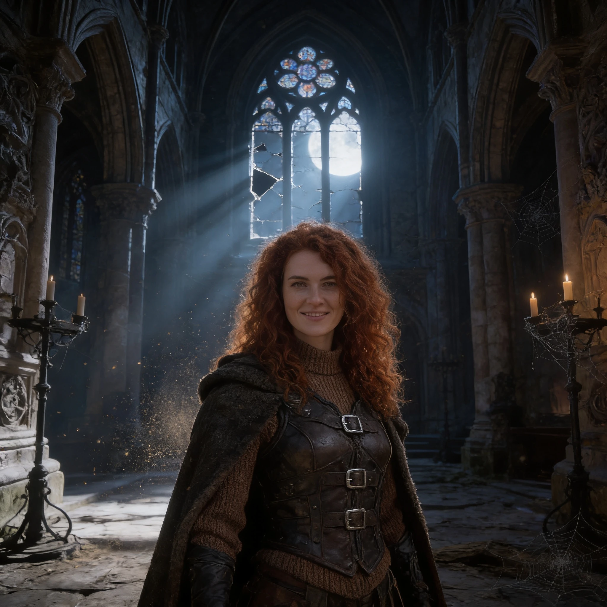 Охотница на вампиров: Замок в горах — Seedream 4.5 промт