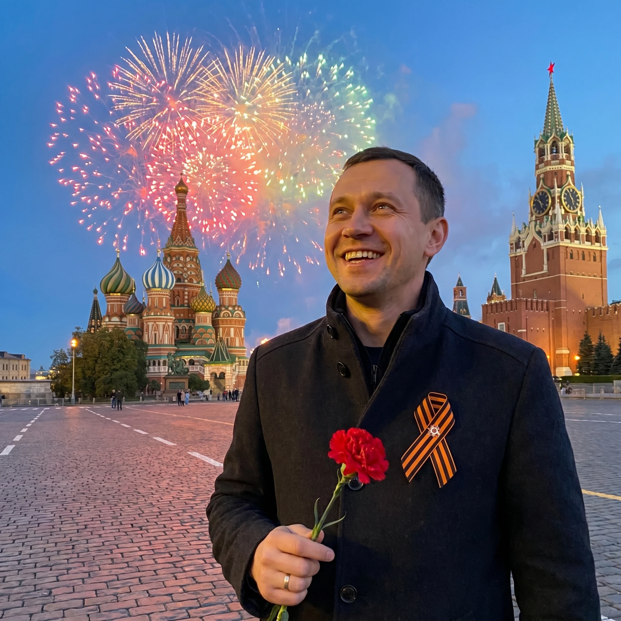 Память Победы: Вечер у Кремля — Nano Banana Pro промт