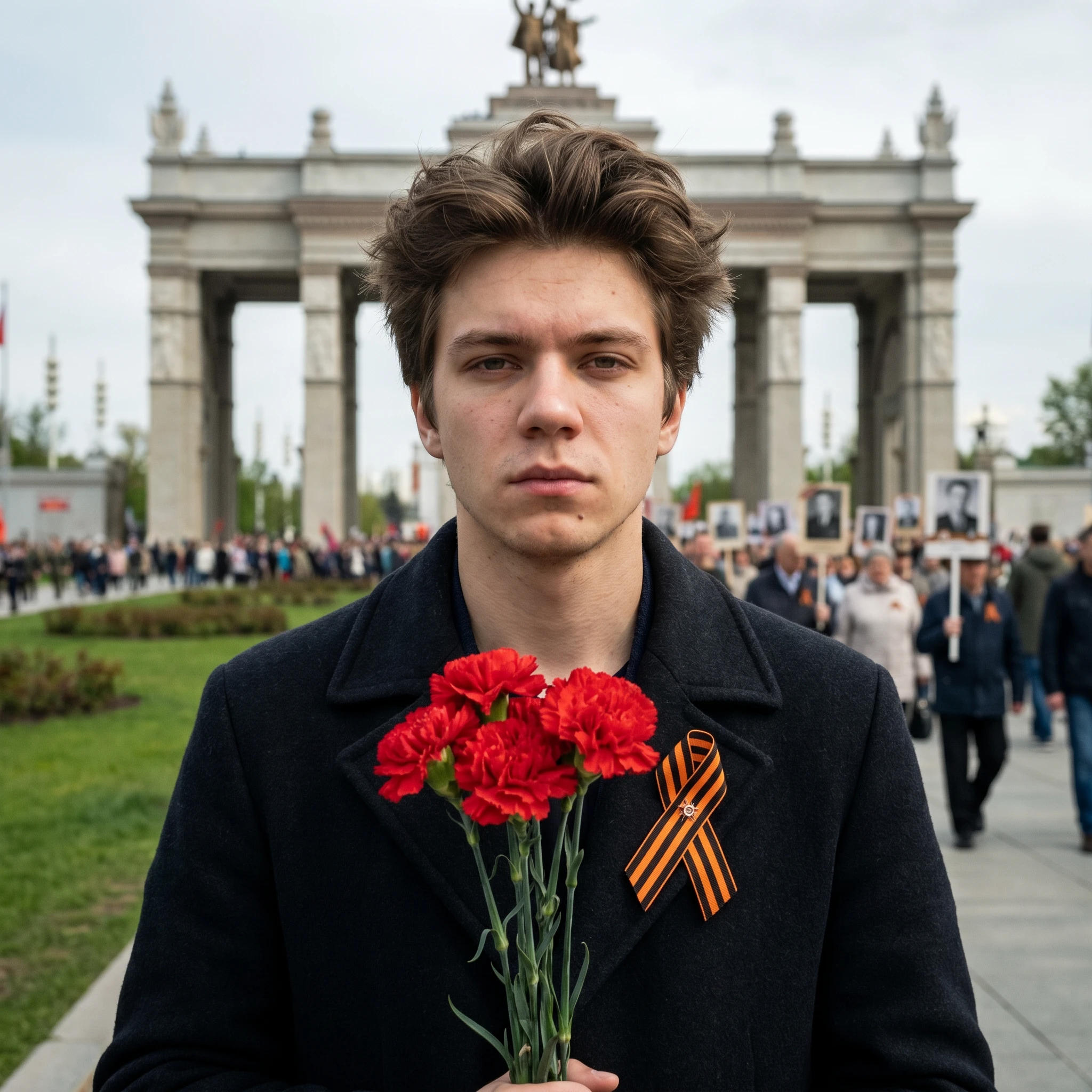 Память поколений: городской парк — Nano Banana Pro промт