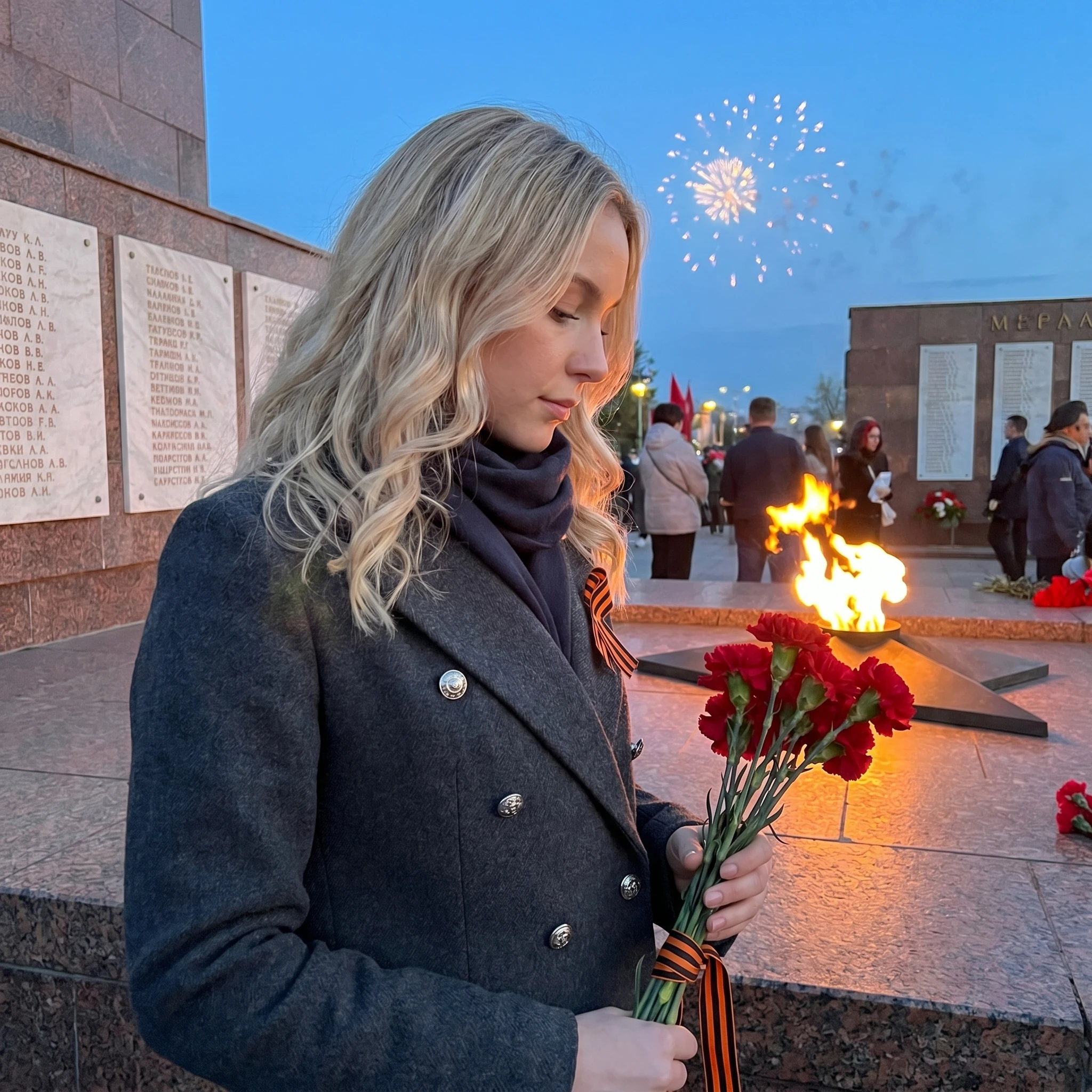 Память весны: Вечный огонь — Nano Banana Pro промт