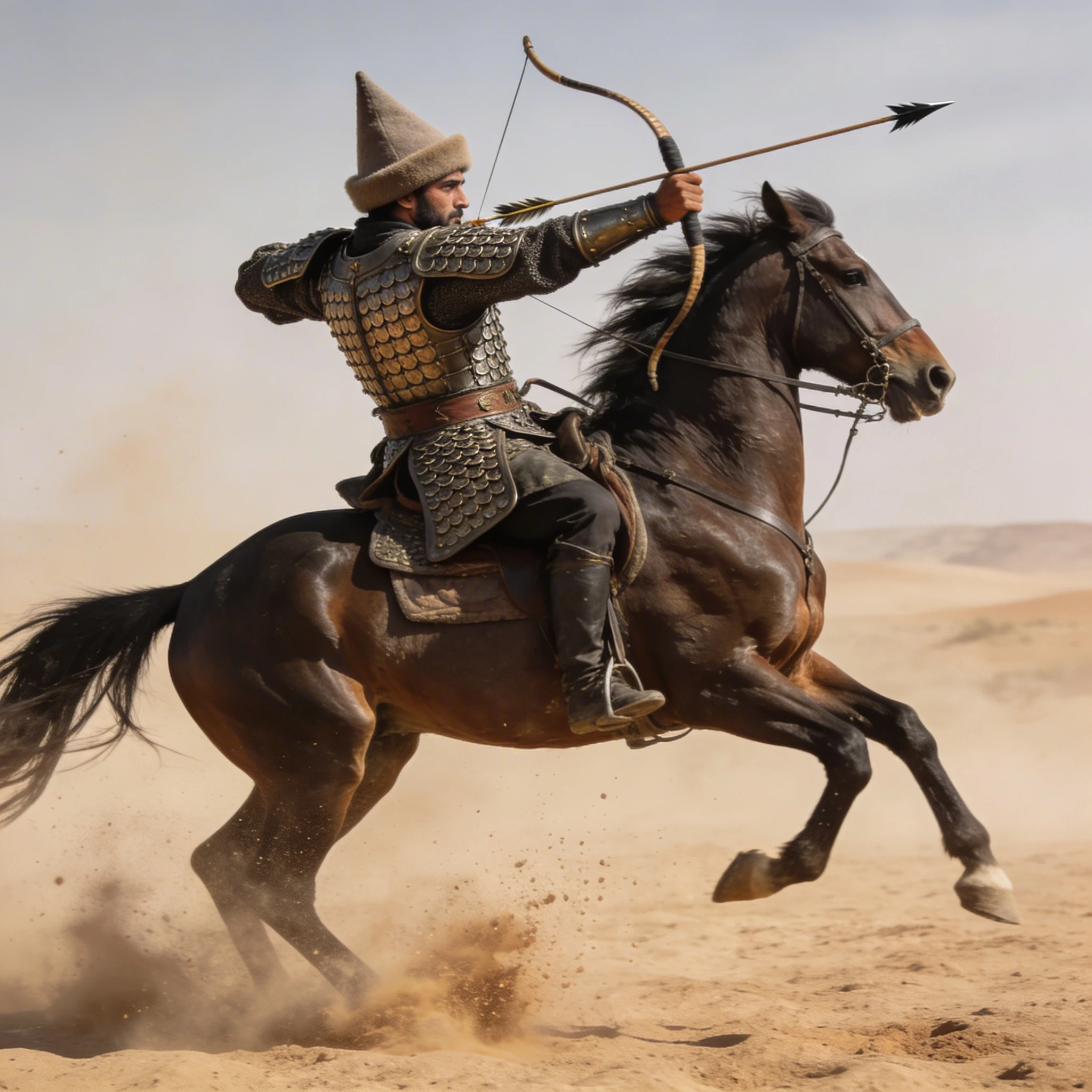 Парфянский конный лучник — Seedream 4.5 промт